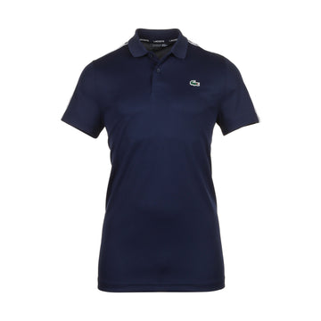 Lacoste Sport Monogram Stripe Polo Shirt Navy 166
