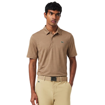 Lacoste Ultra Dry Striped Golf Polo Shirt