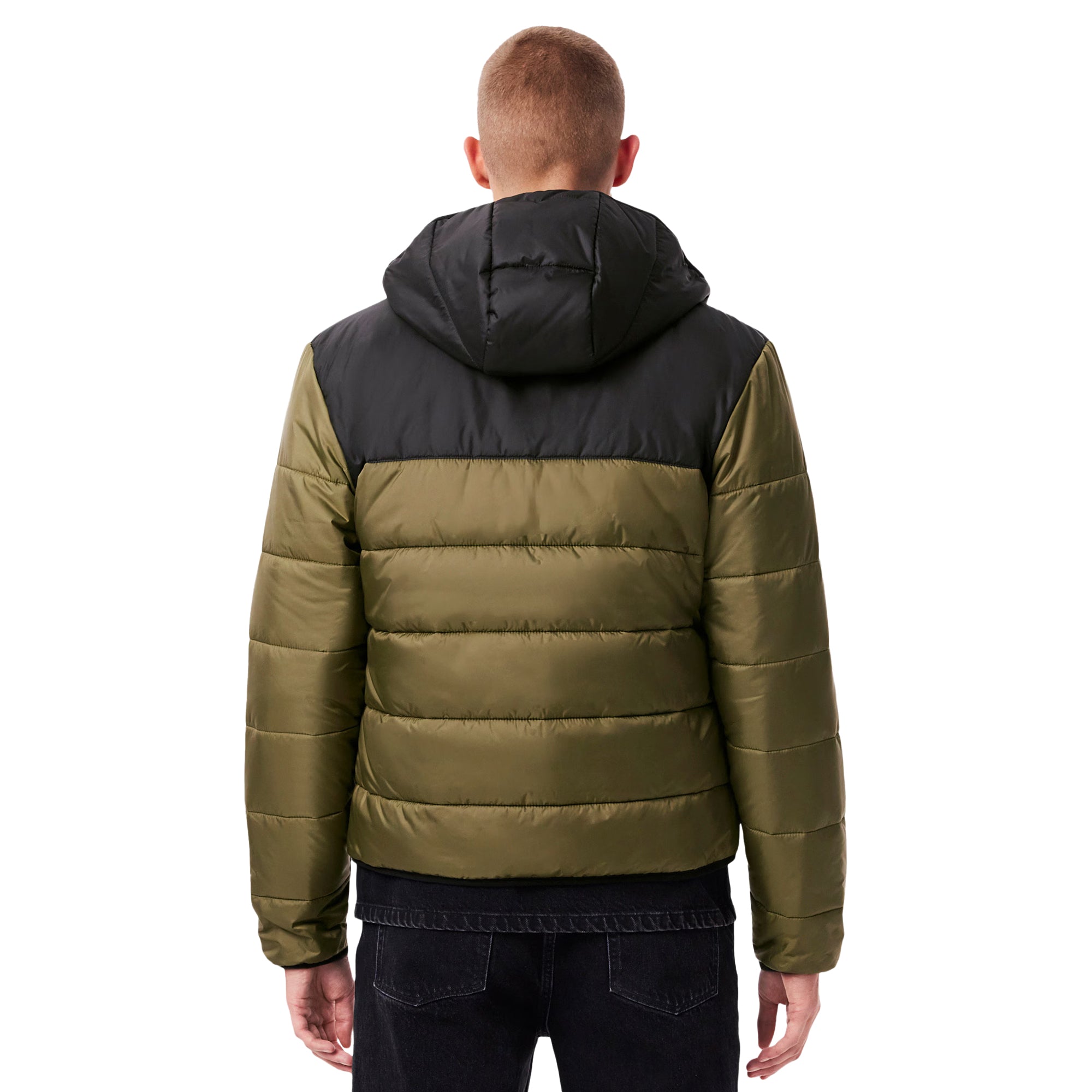 Lacoste Water Repellent Hooded Puffer Jacket