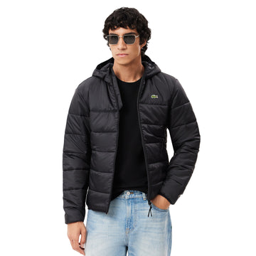 Lacoste Water Repellent Hooded Puffer Jacket