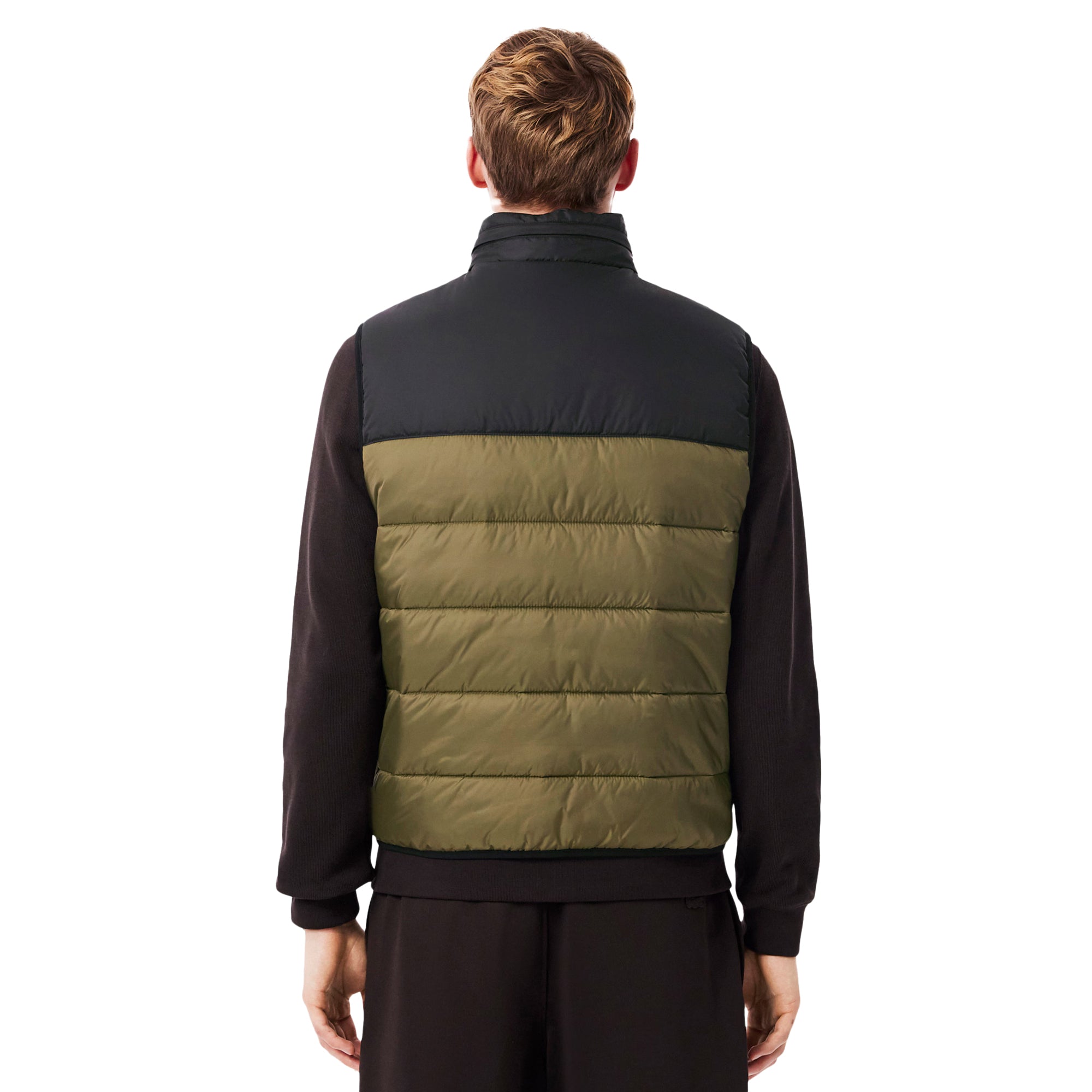 Lacoste Water Repellent Hooded Puffer Vest