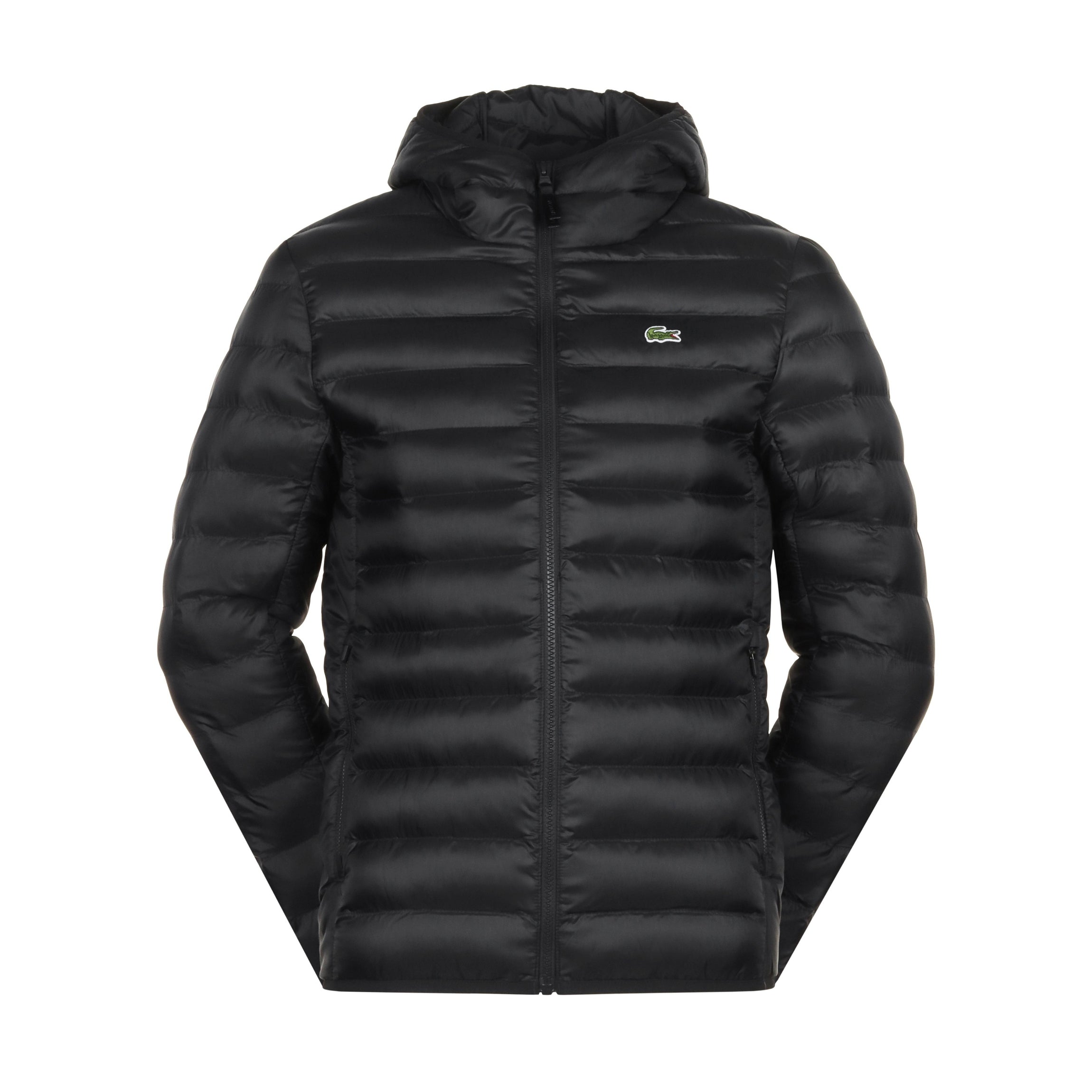 ダウンジャケット LACOSTE 24FW Black Logo Puffer Padding Jacket BH2909 031 Lacoste Water Repellent Puffer Jacket - Black 031 - BH2909