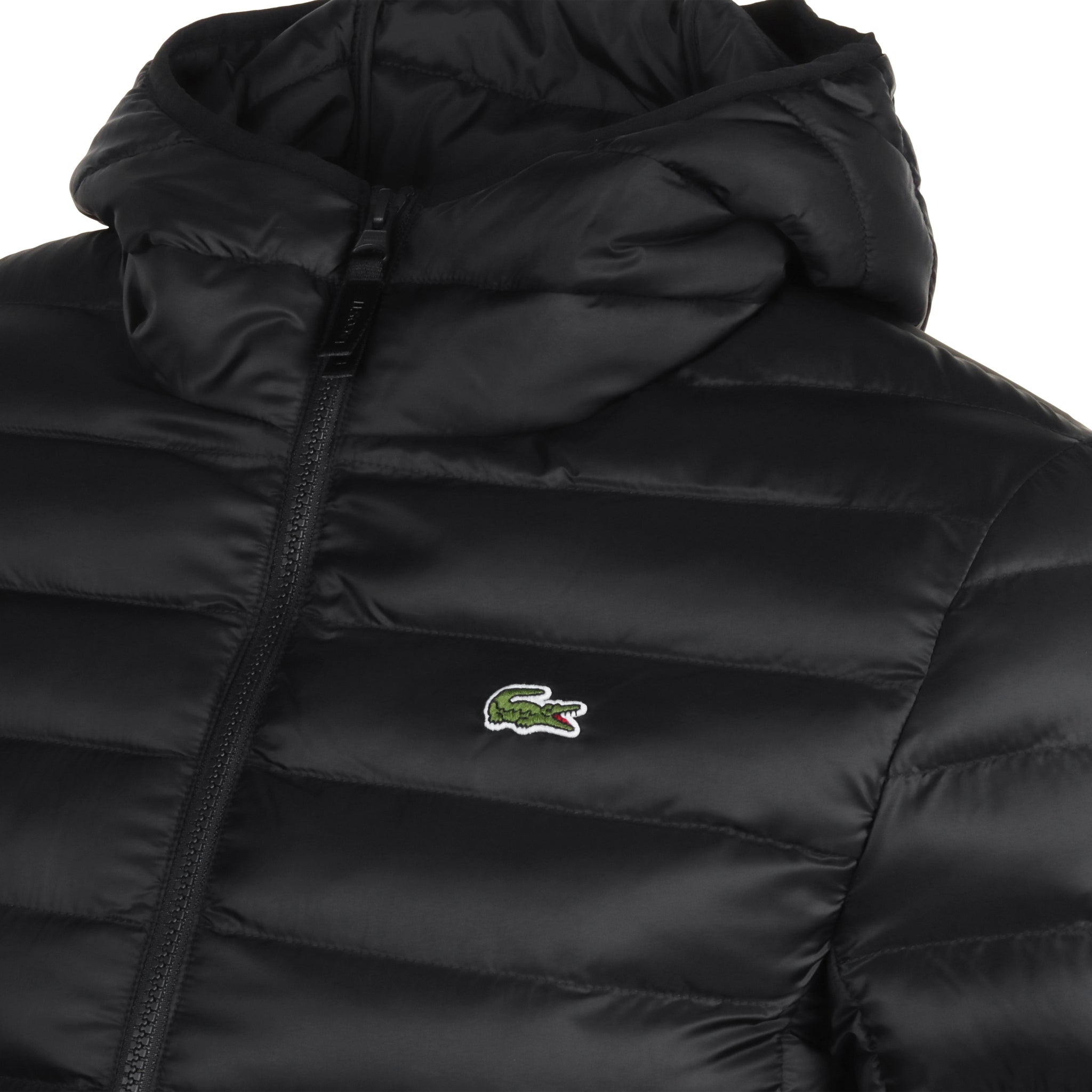 Lacoste puffer jacket black sales