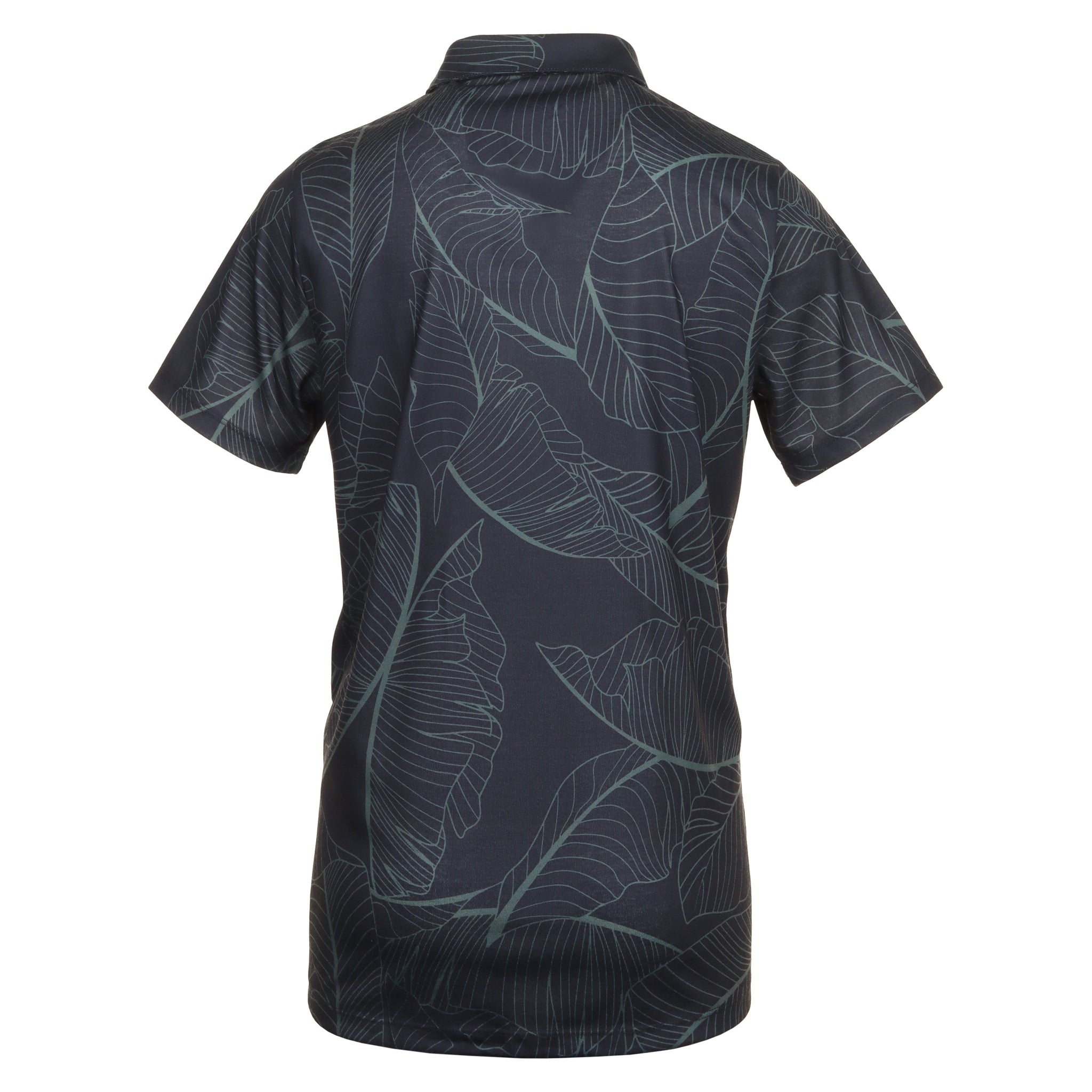 Lyle & Scott Golf Floral Polo Shirt Dark Navy Z271