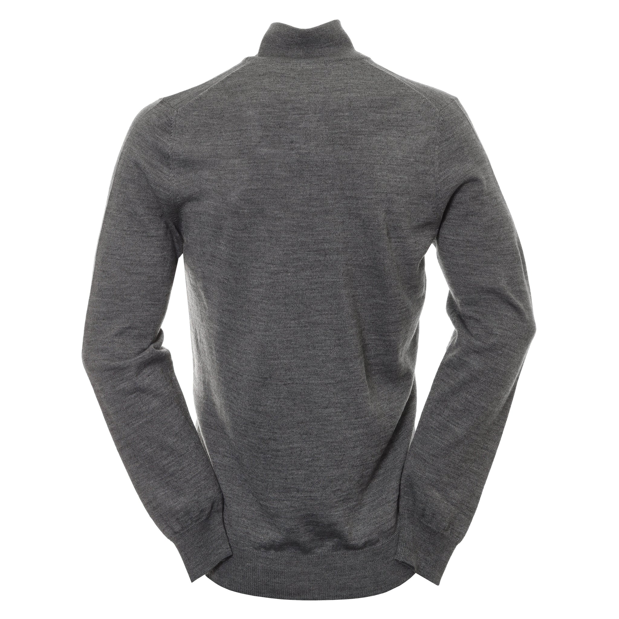 Lyle & Scott Golf Merino Blend 1/4 Zip Mid Grey Marl T28