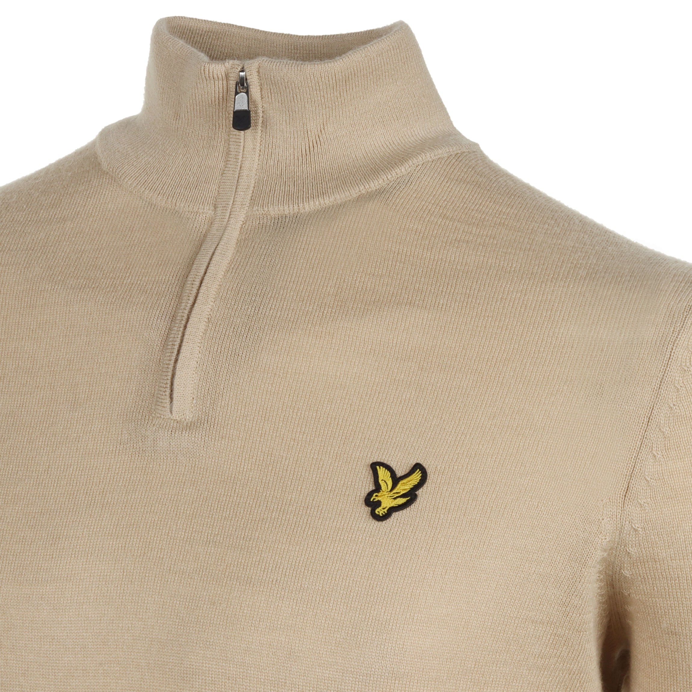 Lyle & Scott Golf Merino Blend 1/4 Zip - Safari X215 - KN2169G