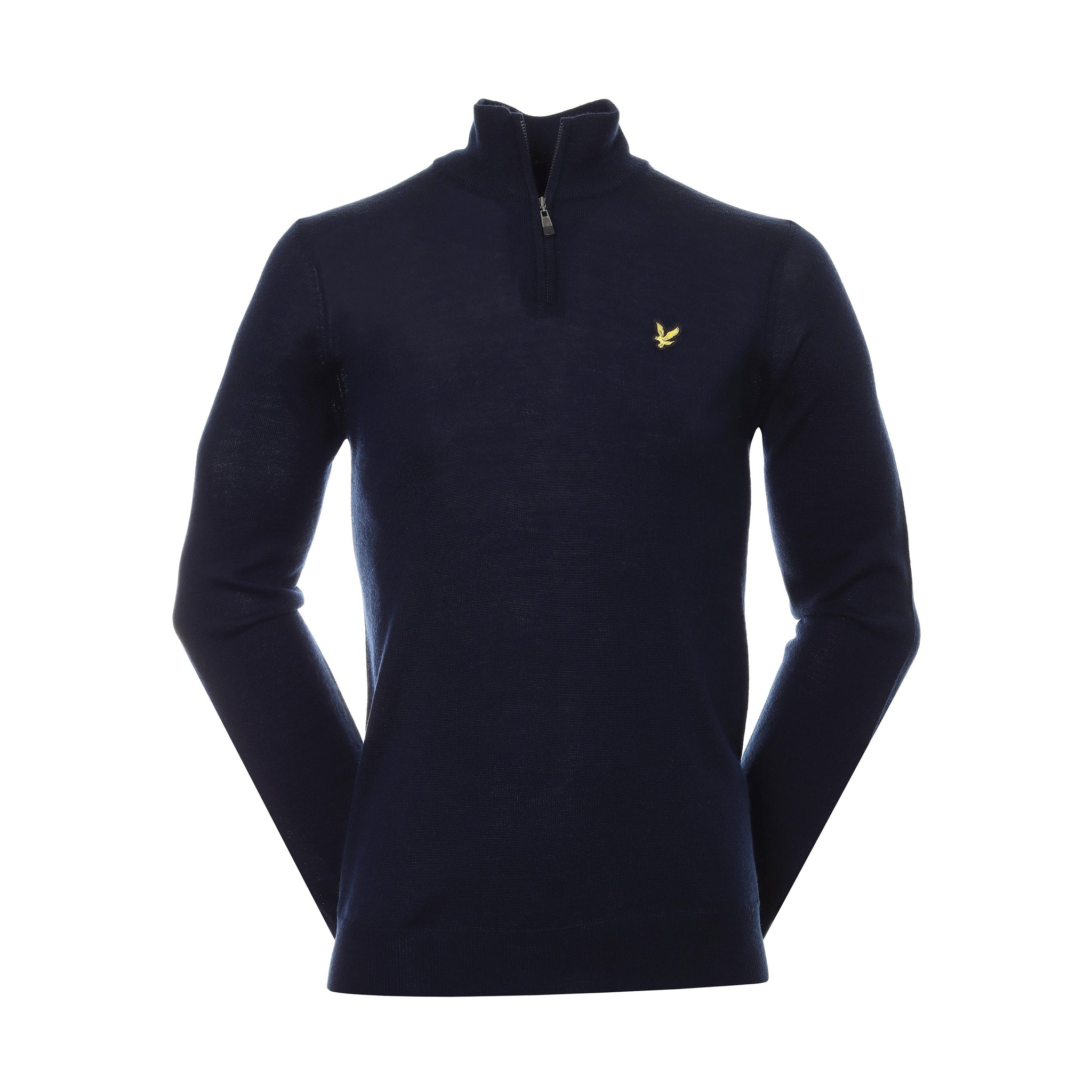 Lyle & Scott Golf Merino Blend 1/4 Zip Dark Navy Z271