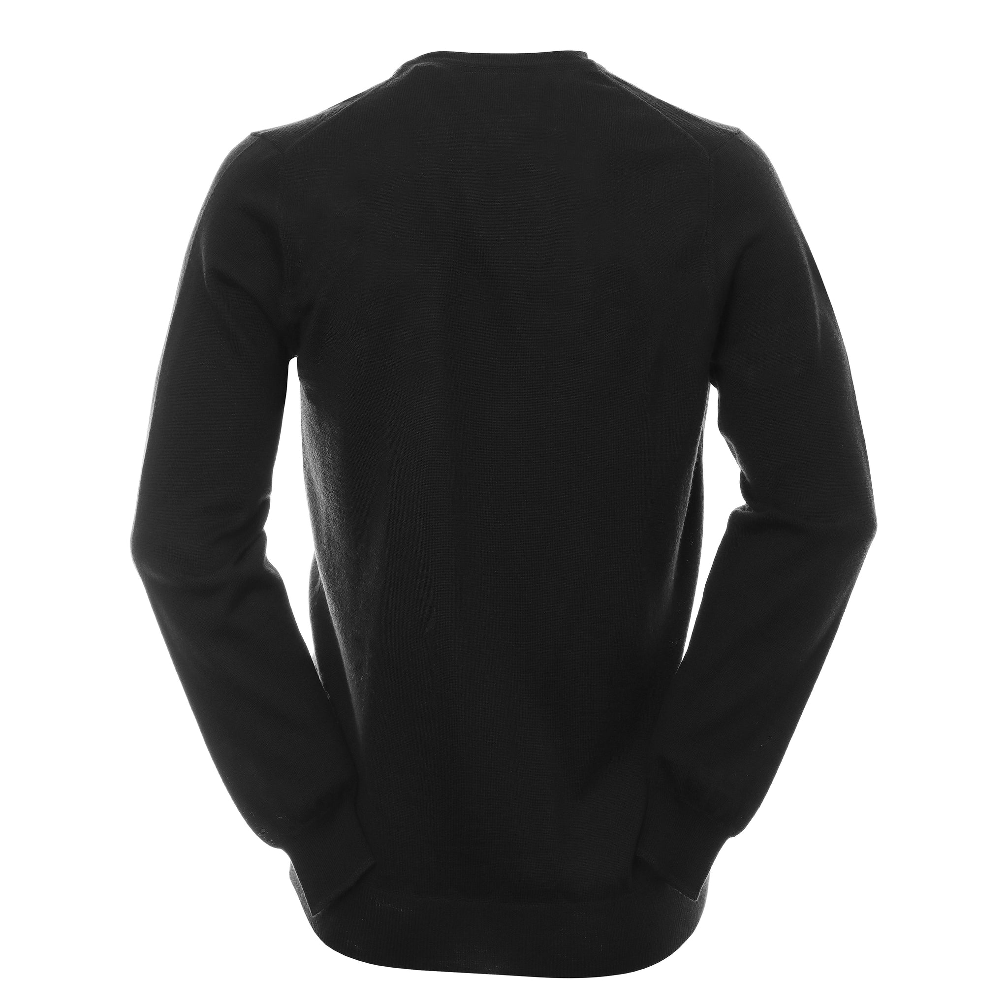 Lyle & Scott Golf Merino Blend V-Neck Pullover Jet Black Z865