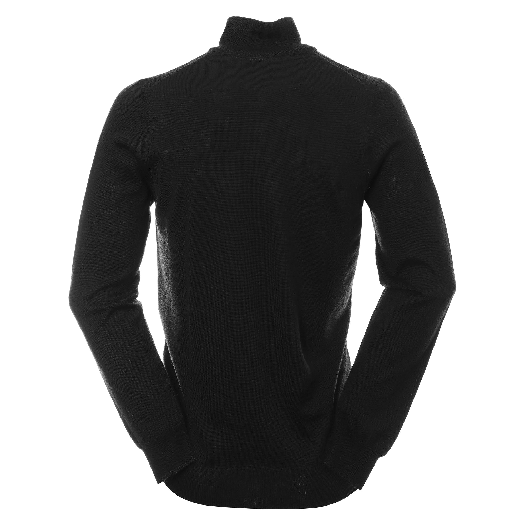Lyle & Scott Golf Merino Blend 1/4 Zip Jet Black Z865