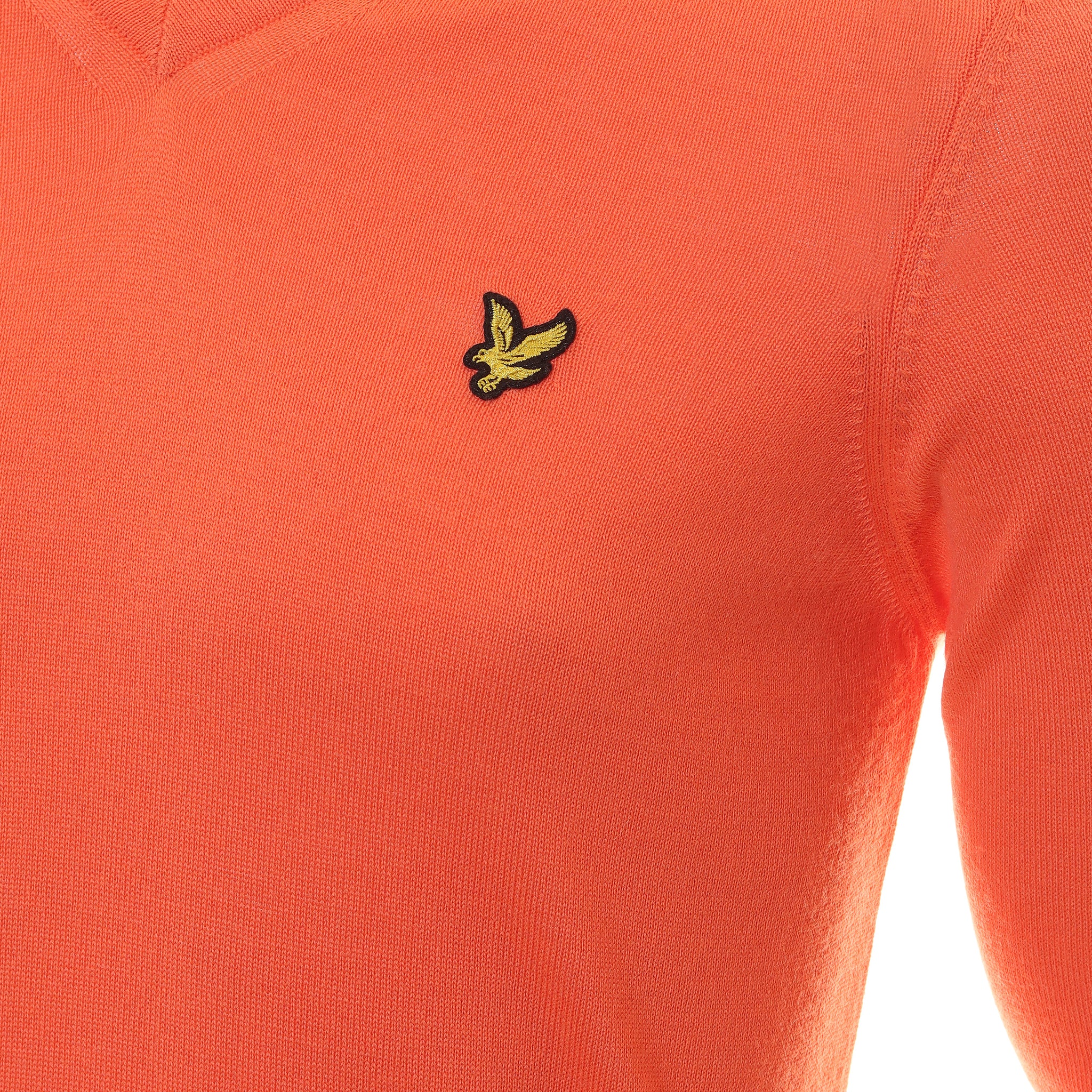 Lyle & Scott Golf Merino Mix V-Neck Pullover Course Coral W973