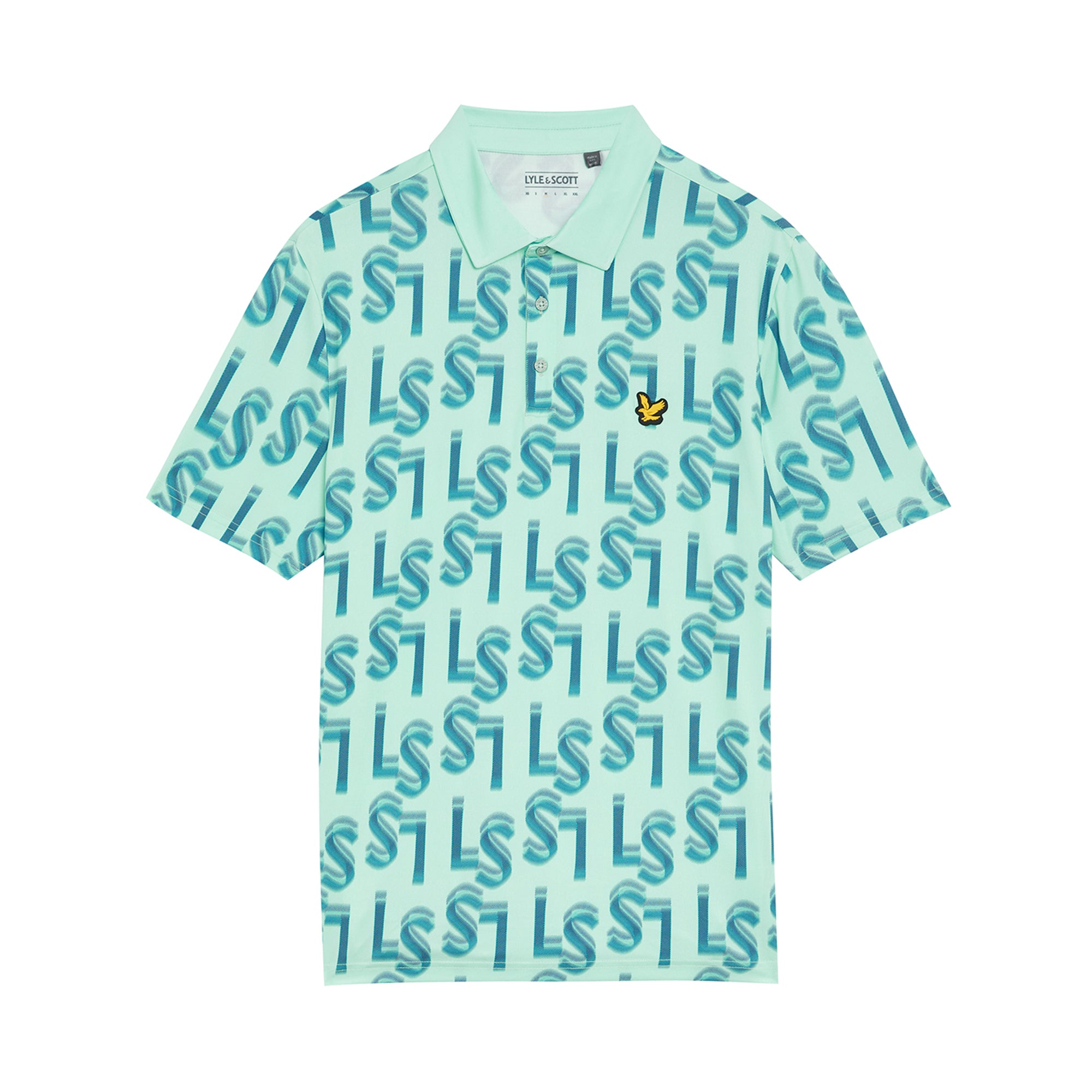 Lyle & Scott Golf Monogram Printed Polo Shirt