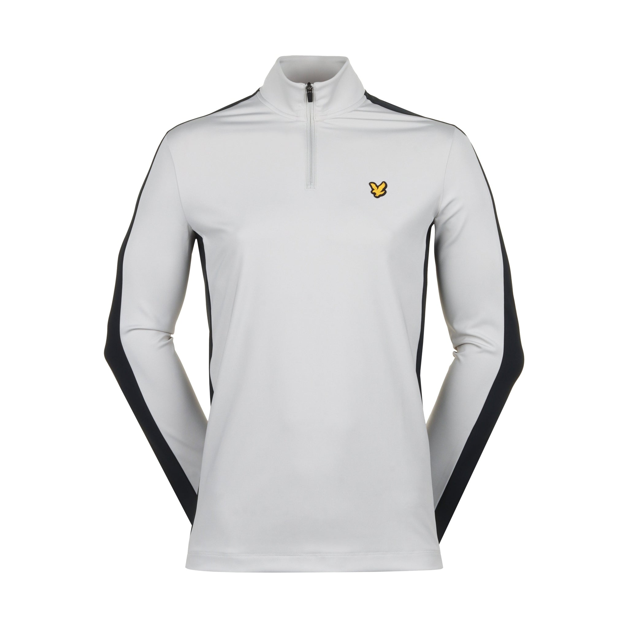 Lyle & Scott Golf Striped Midlayer Pebble/Dark Navy X380