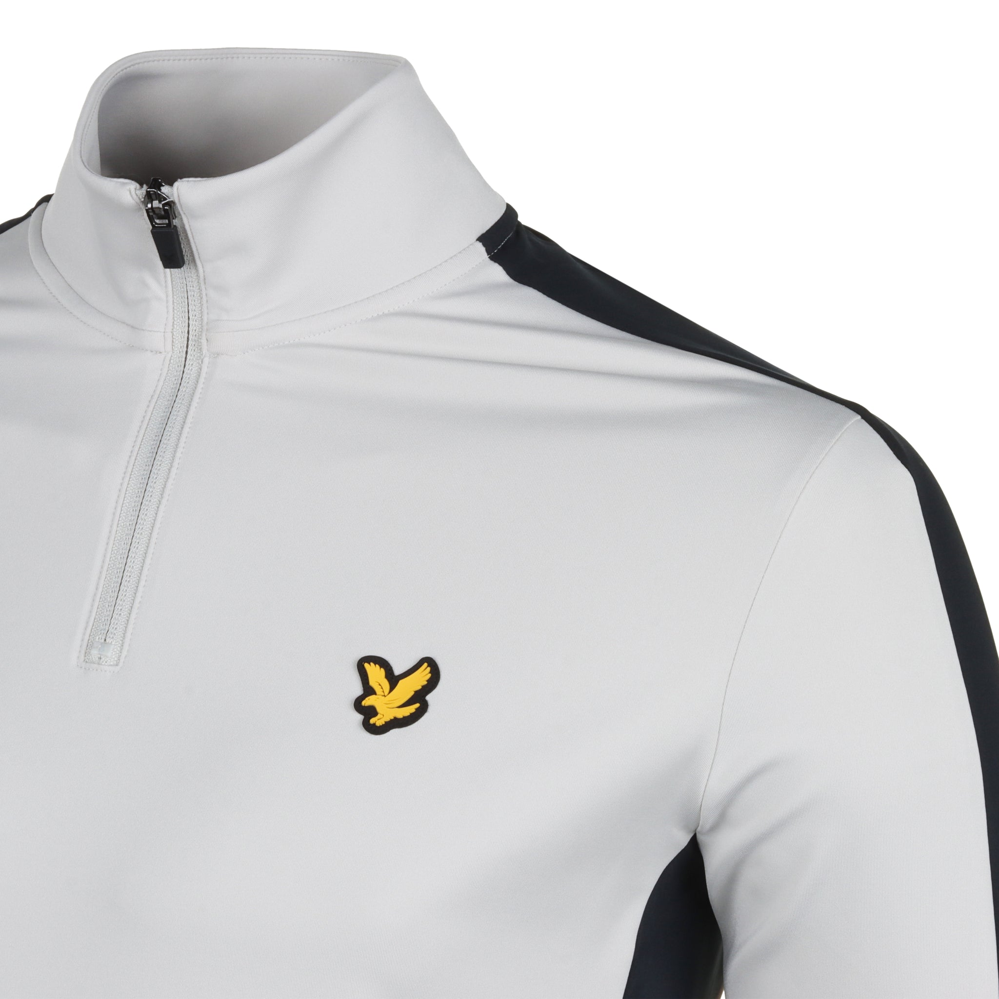 Lyle & Scott Golf Striped Midlayer Pebble/Dark Navy X380