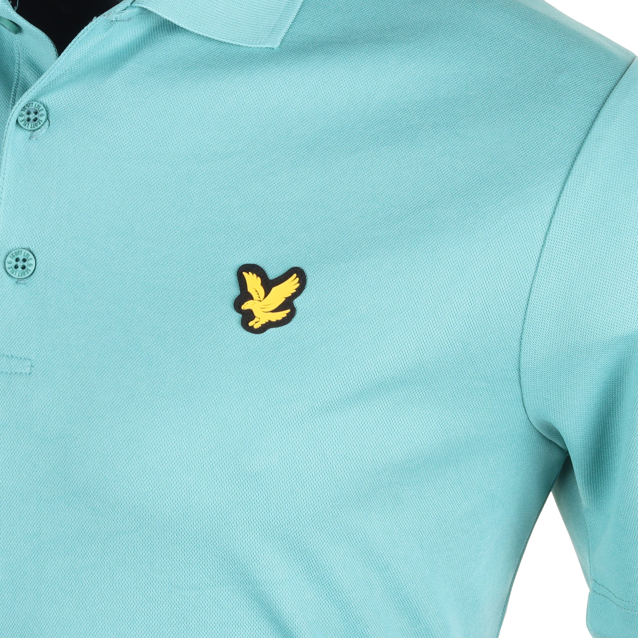 Lyle & Scott Golf Tech Polo Shirt Tee Teal X371