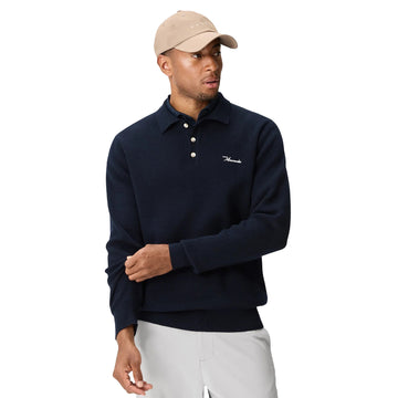 Macade Club Knit Golf Polo Sweatshirt