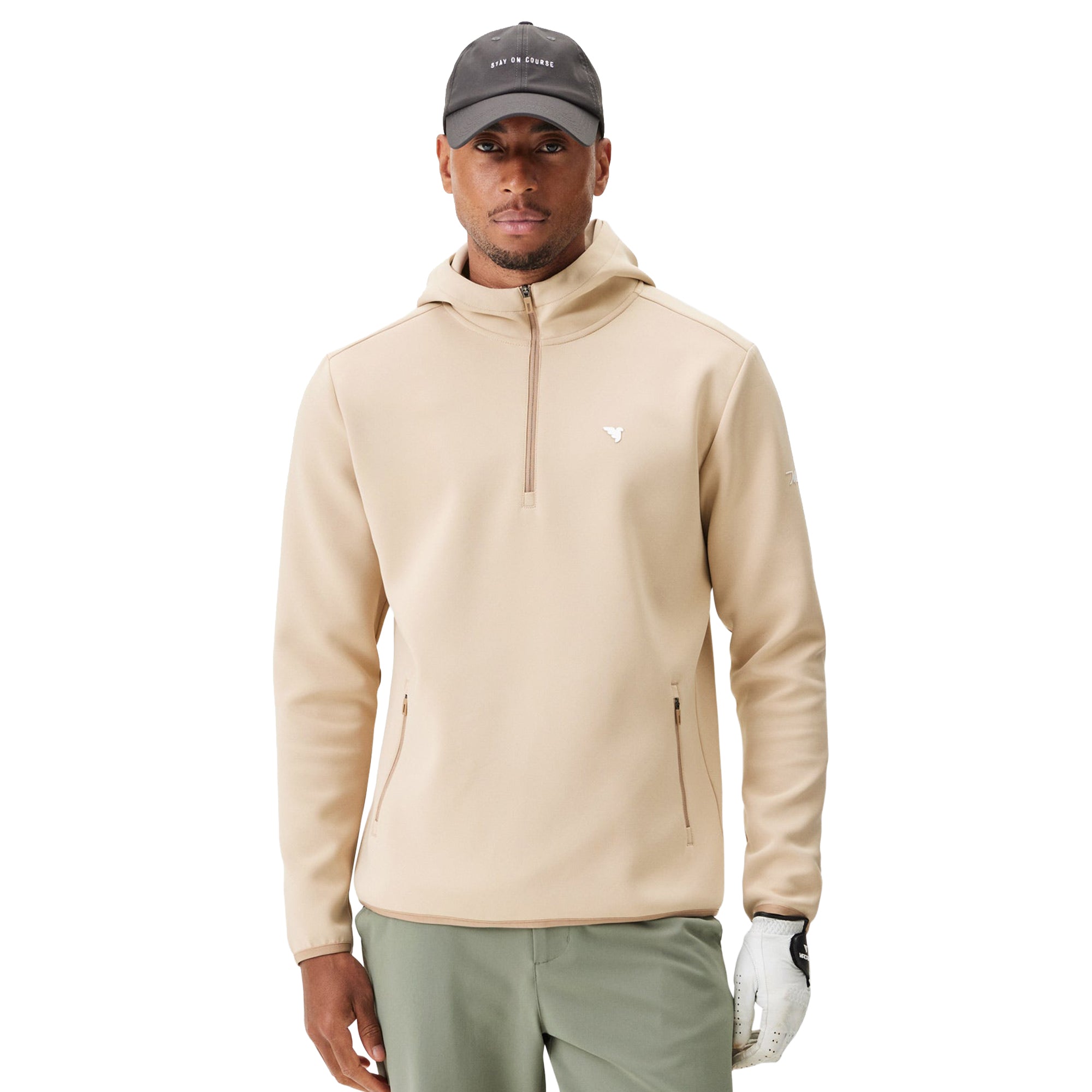 Macade Therma Golf 1/4 Zip Hoodie - Sage Green - MHO25110-16