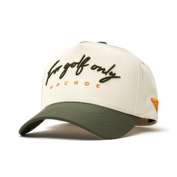 Macade Two-Tone Script Golf Snapback Cap