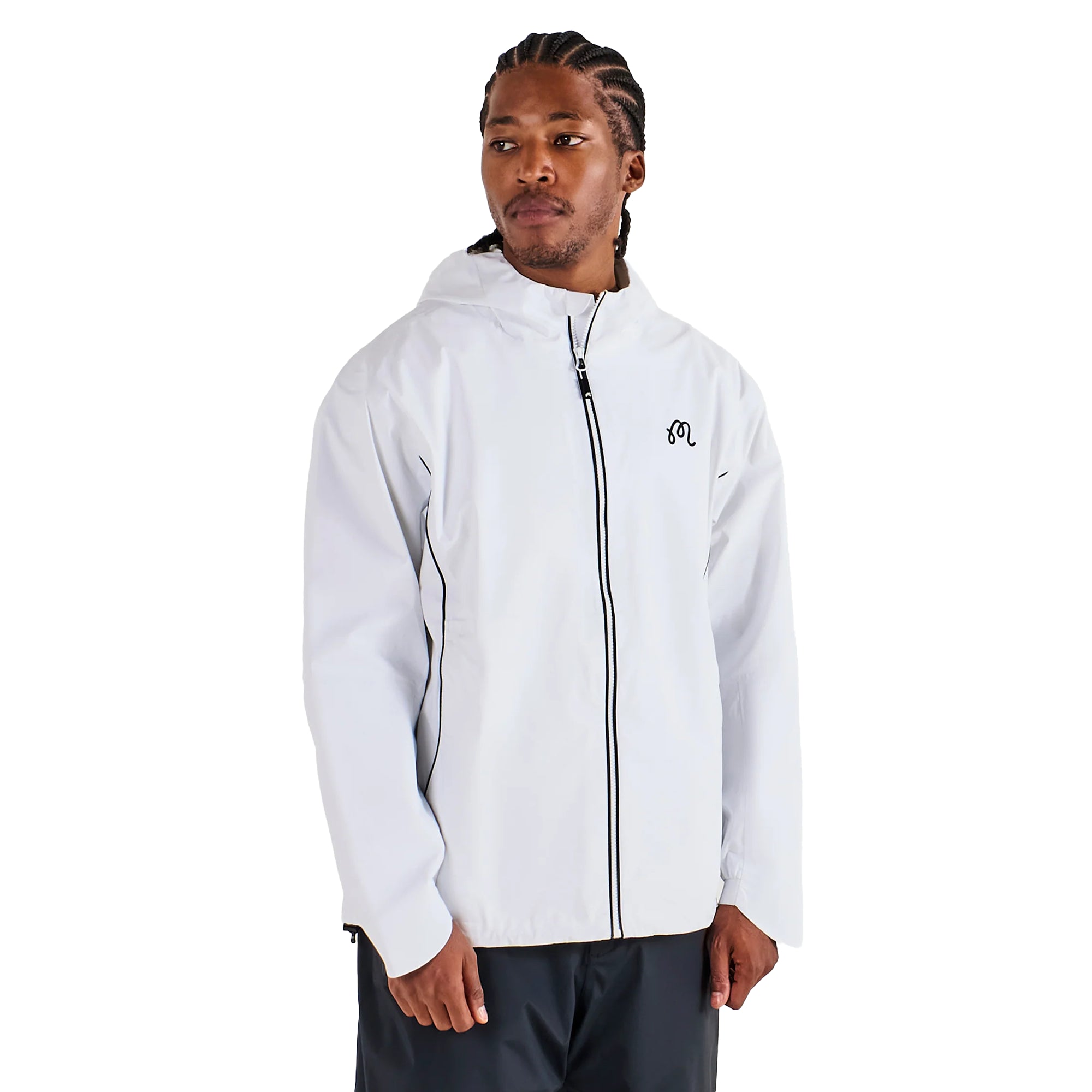 Malbon Cloud Burst Rain Jacket - White - M-9576-WHT | Function18