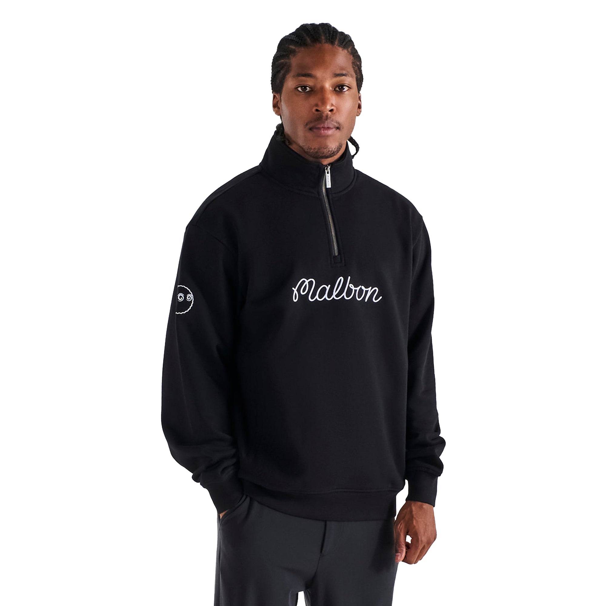 Malbon Golf Collegiate Sweatshirt - Navy - M-9419-NVY | Function18