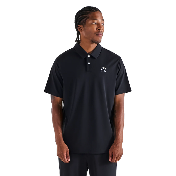 メンズウェア Malbon Golf Shirt - Major Polo - SS23 Malbon Golf Fairway Shirt - Black - M-9402-BLK | Function18