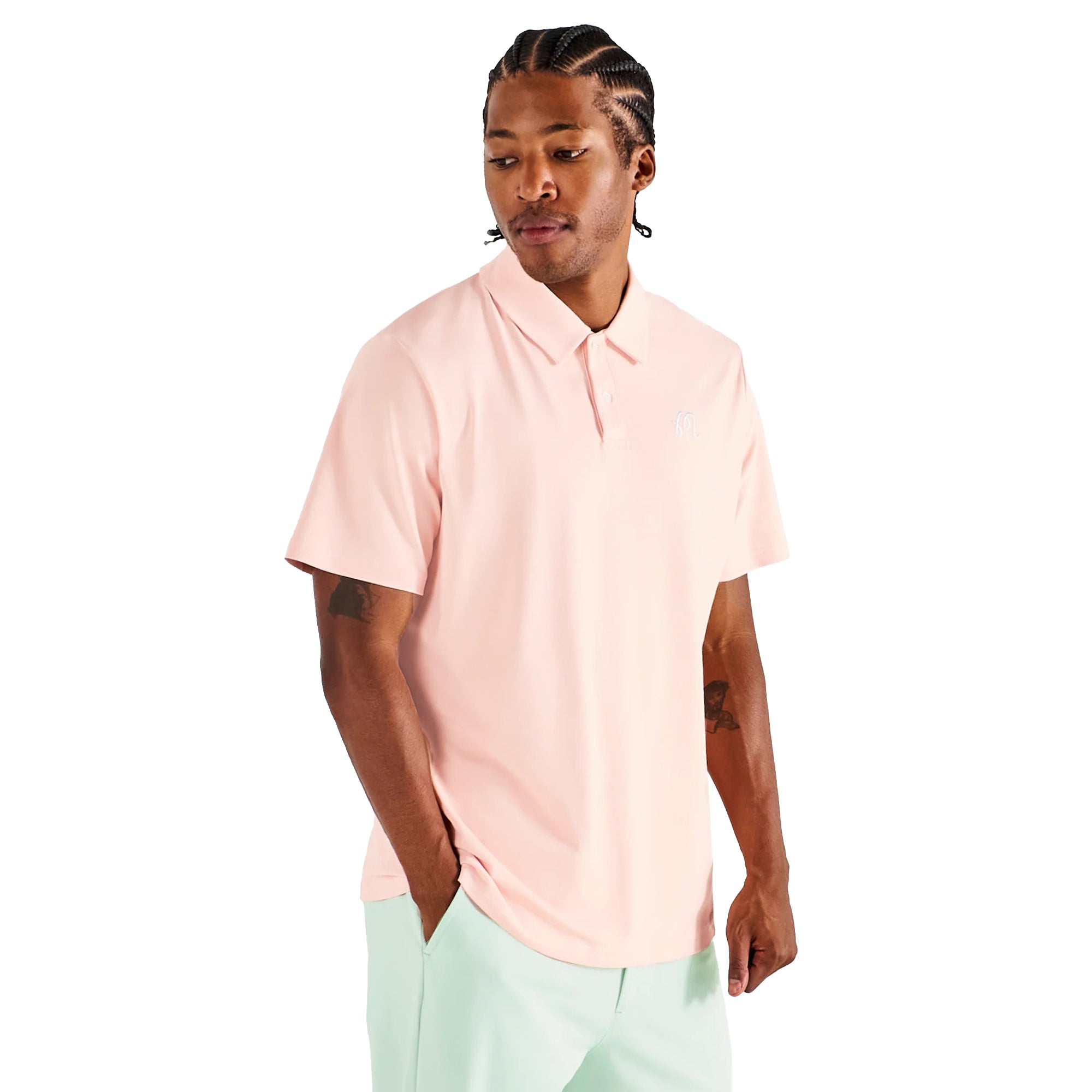 Malbon Golf Fairway Shirt - White - M-9402-WHT | Function18