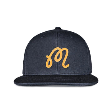 Malbon Golf M Script Snapback Cap