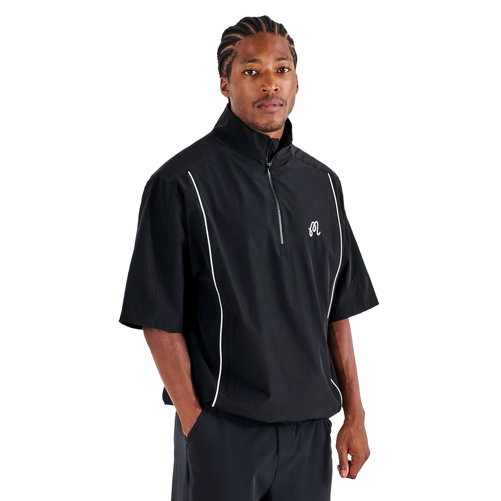 Malbon Golf Links Windshirt - Black - M-9574-BLK | Function18