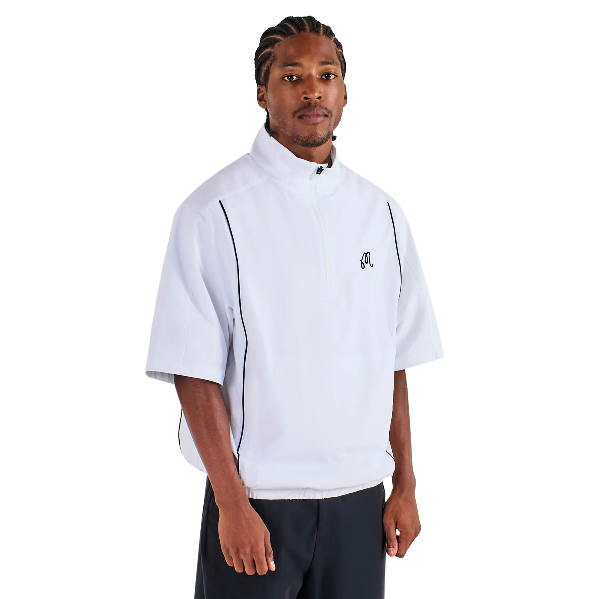 Malbon Links Windshirt - White - M-9574-WHT | Function18