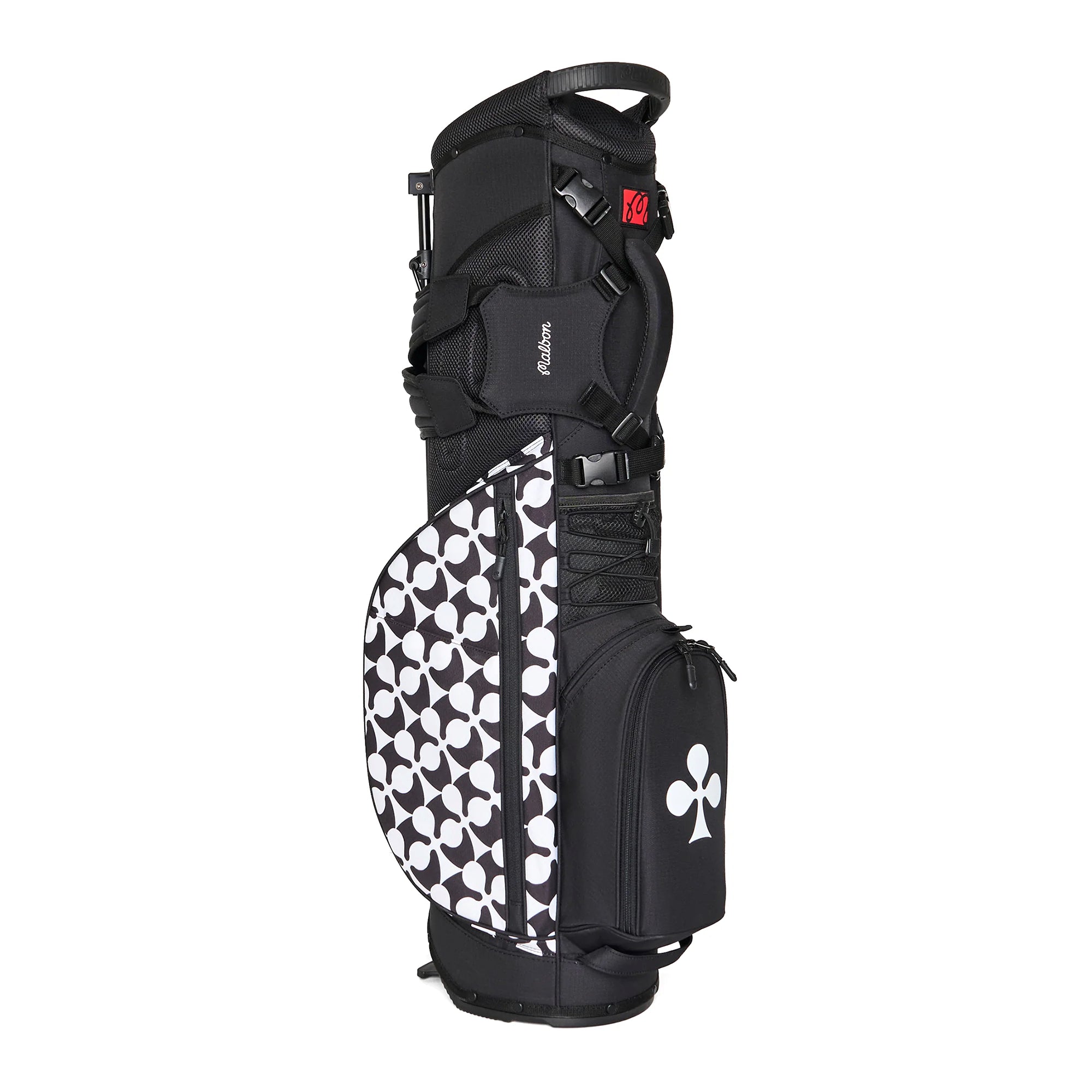 Malbon Members Walking Stand Golf Bag - Black - M-9608-BLK