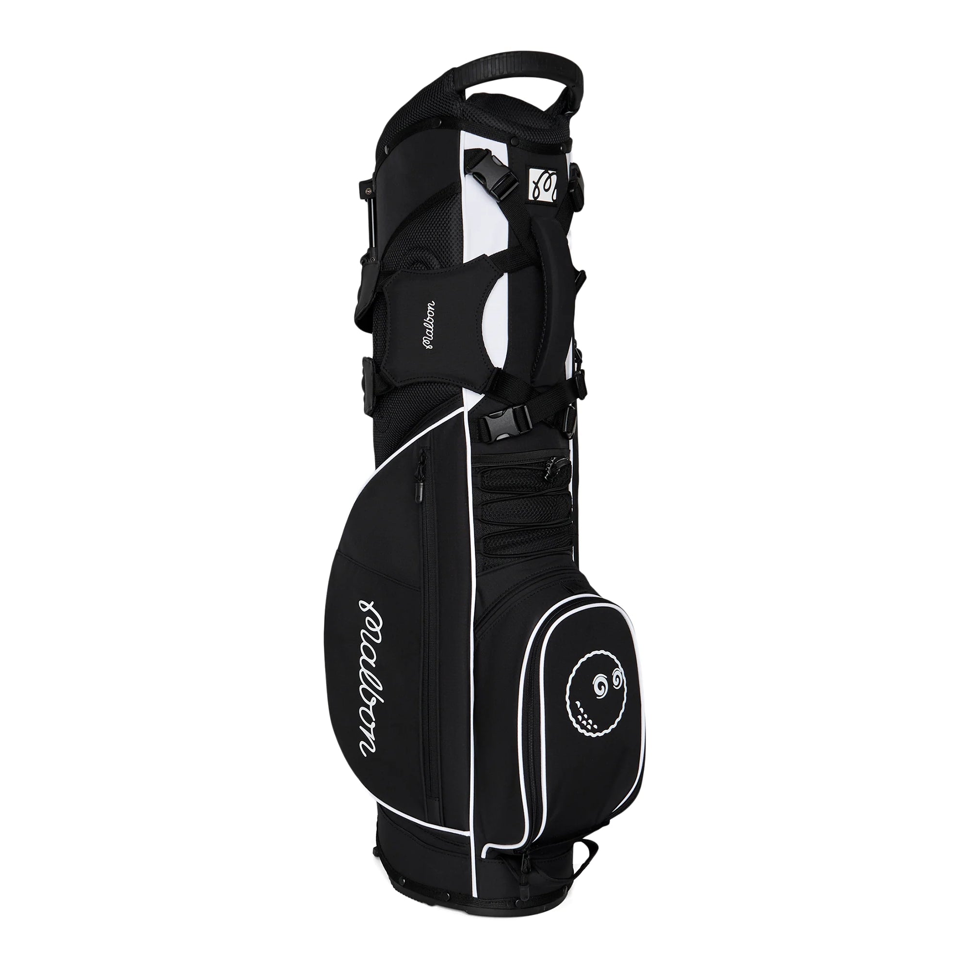 Malbon Walking Stand Golf Bag - Black - M-9430-BLK - Function18