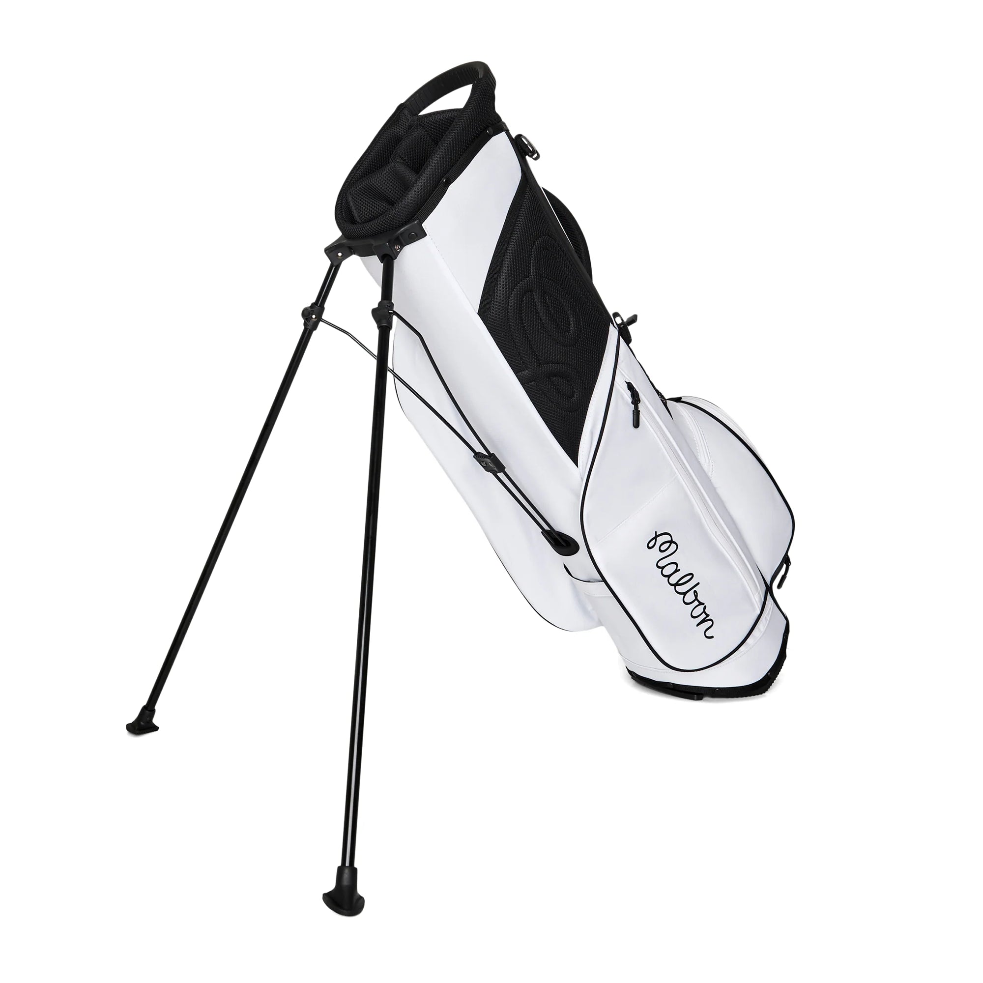 Malbon Walking Stand Golf Bag - White- M-9430-WHT - Function18
