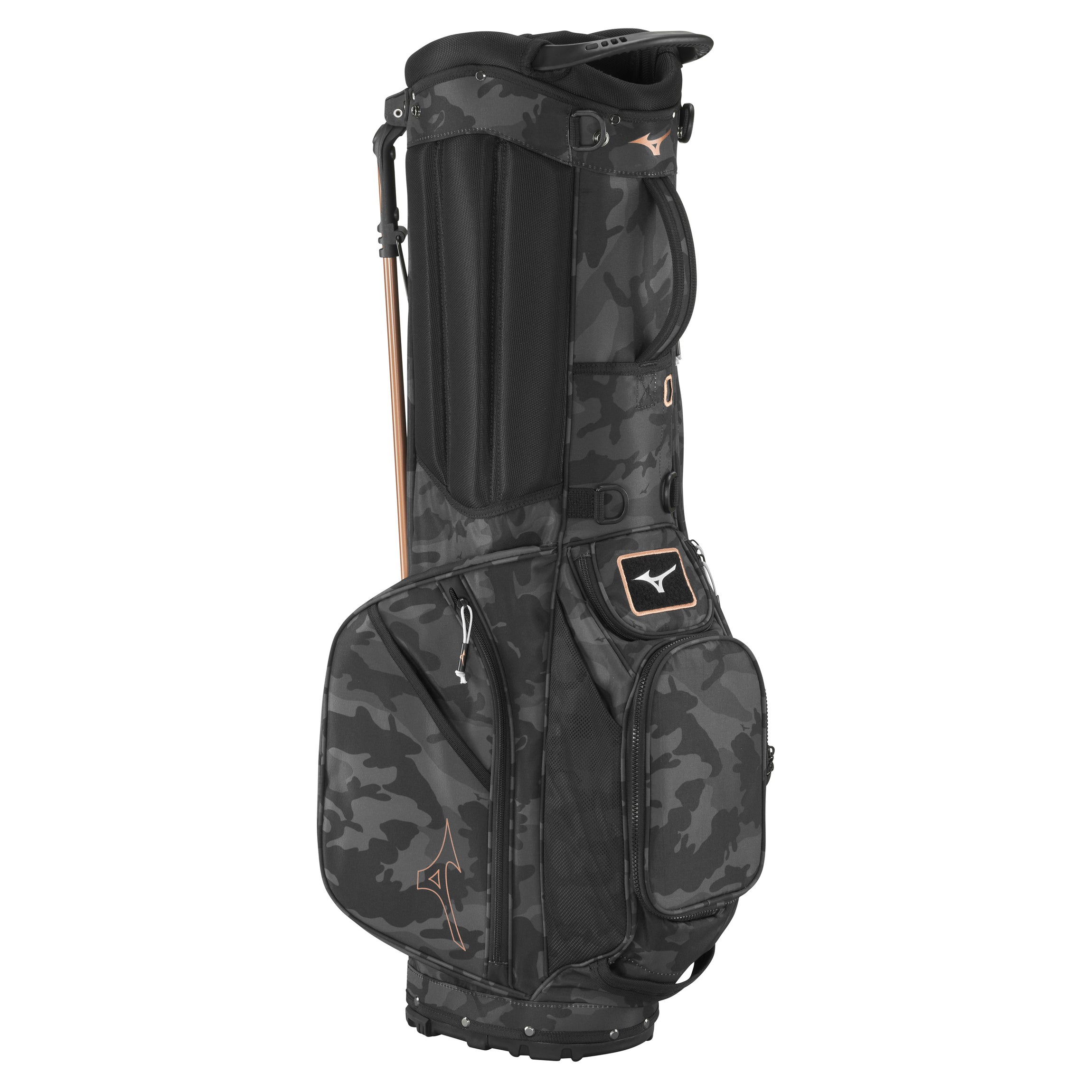 Mizuno Golf BR-D3 Stand Bag - Black Camo/Copper 91 - BRD3S23-91