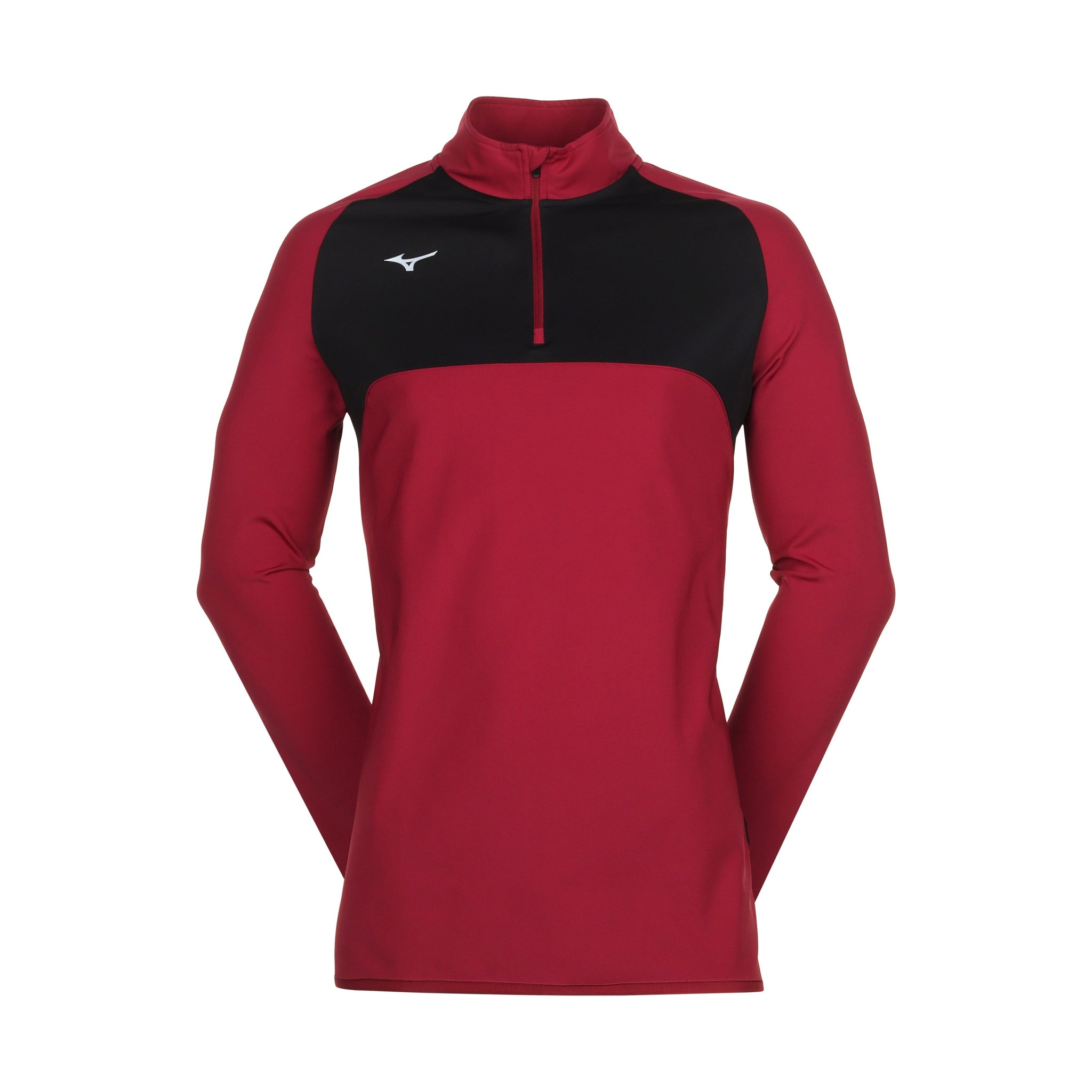 Mizuno Golf Contrast 1/4 Zip Burgundy 66