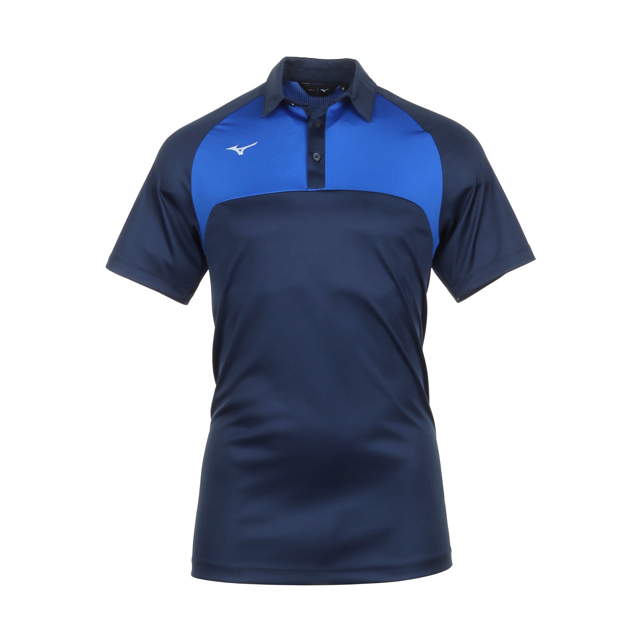 Mizuno Golf Contrast Polo Shirt Navy 14