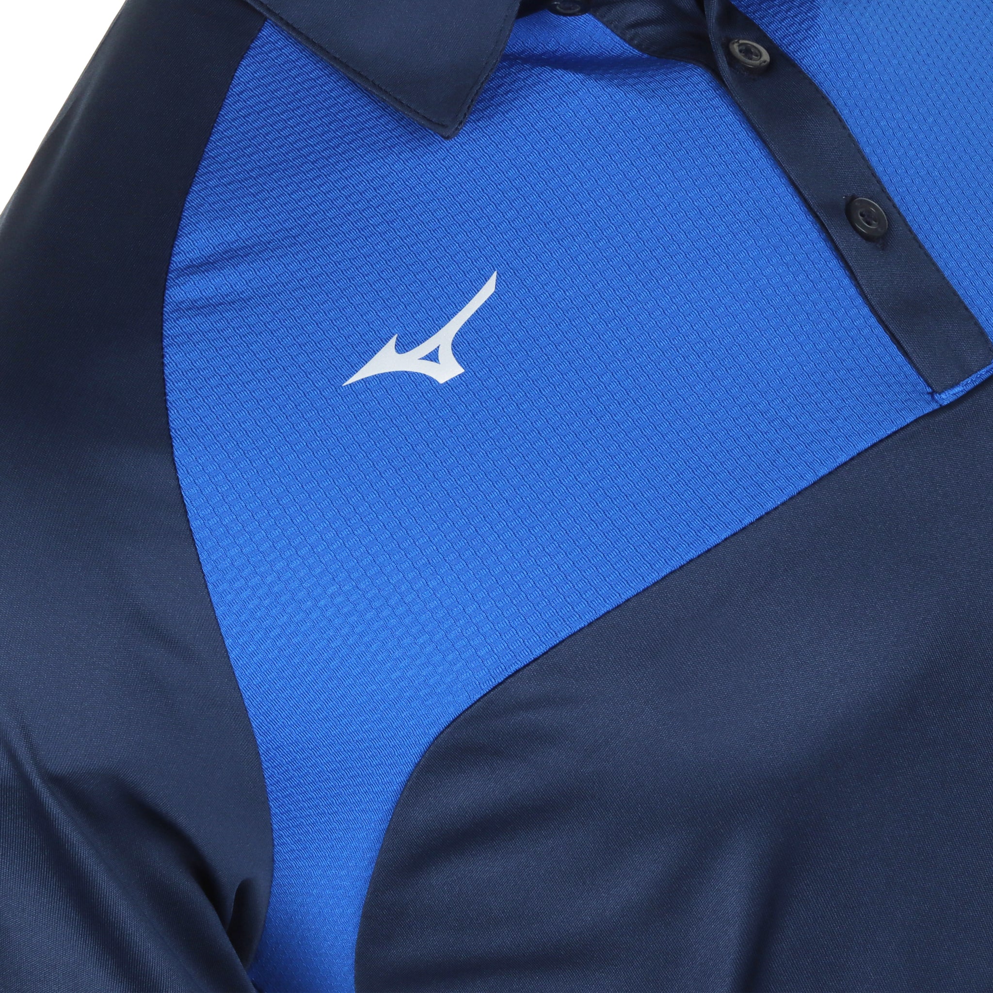 Mizuno Golf Contrast Polo Shirt Navy 14