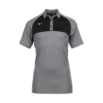 Mizuno Golf Contrast Polo Shirt Charcoal 16