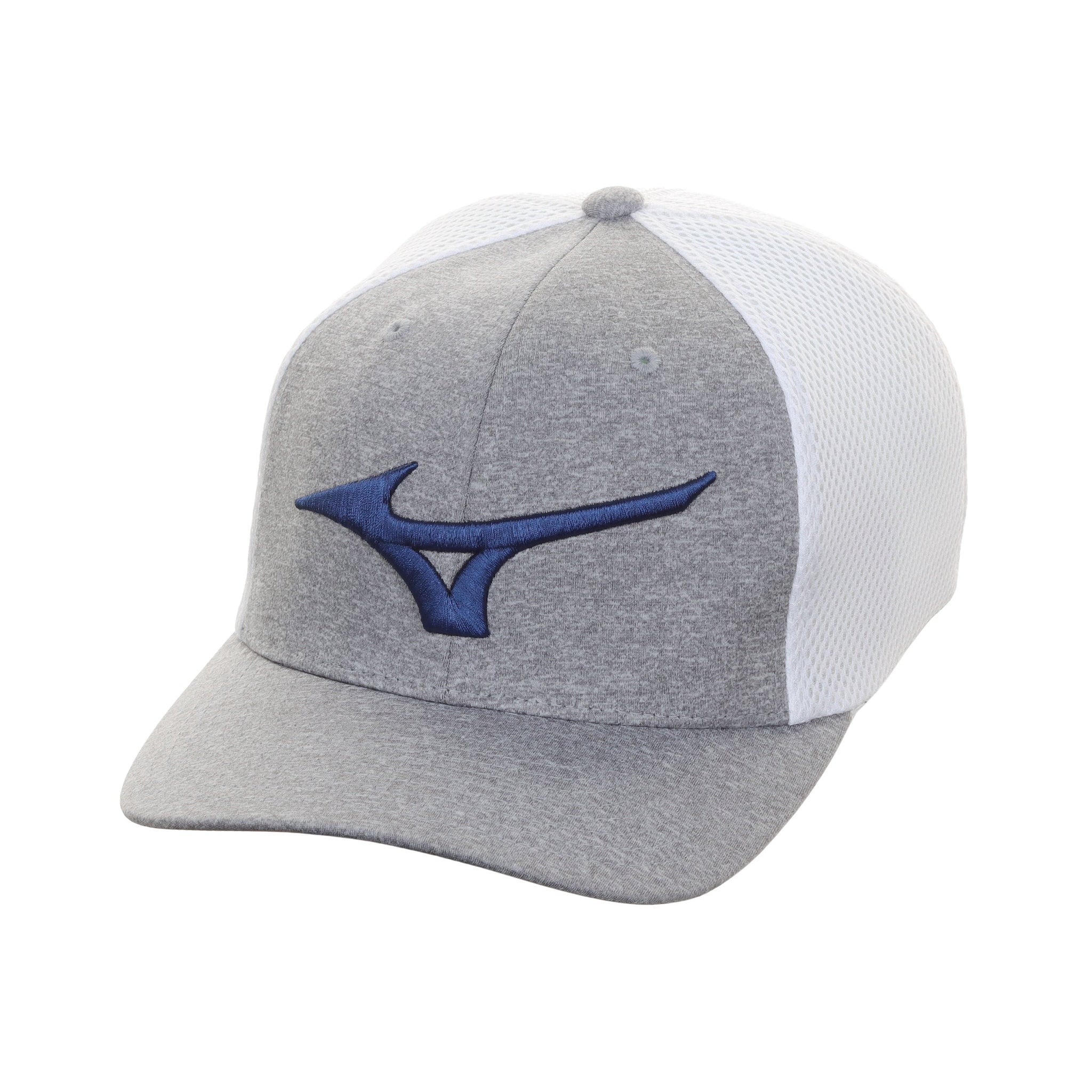 Mizuno Golf Fitted Meshback Cap White/Royal 01