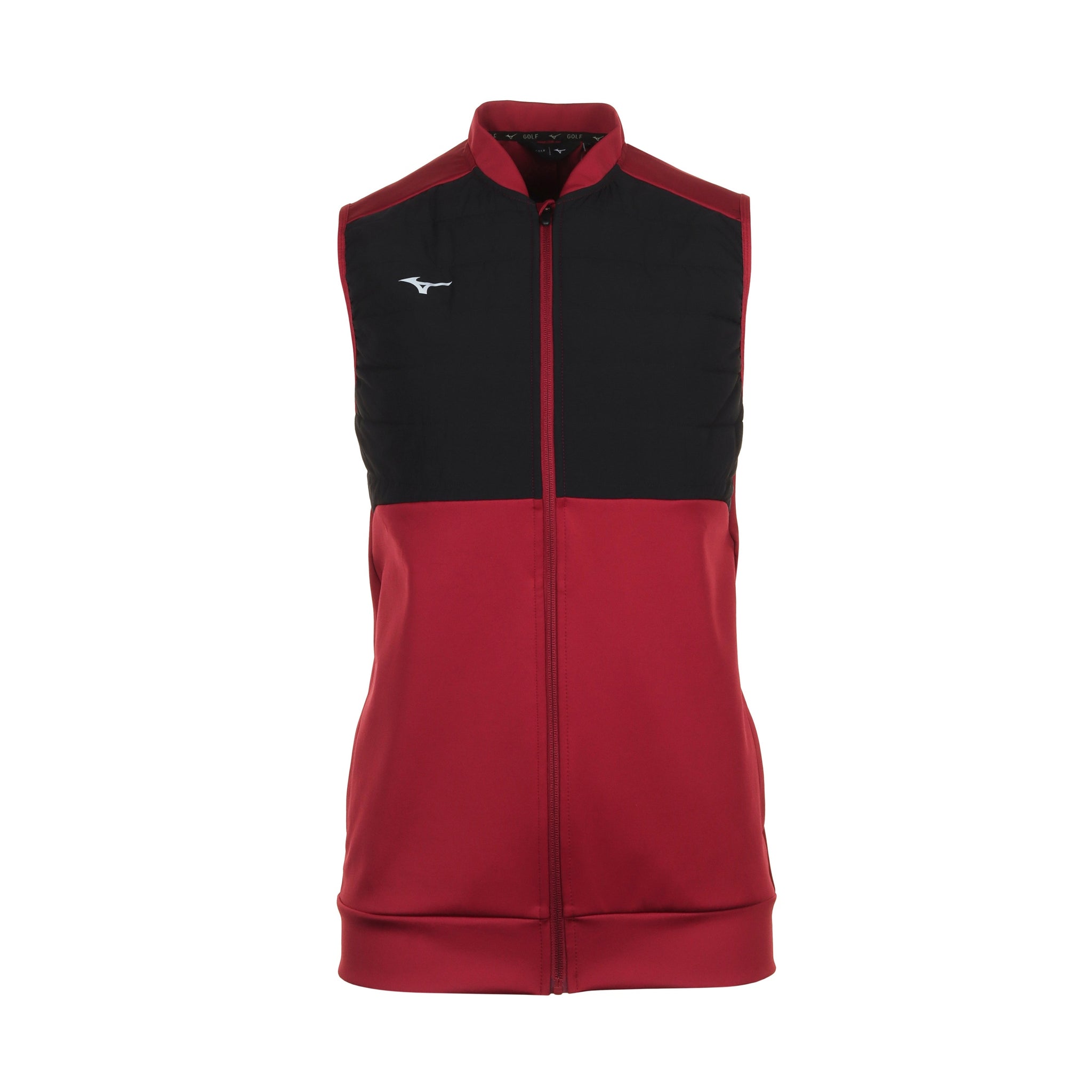 Mizuno Golf Hybrid Bomber Gilet Burgundy 66