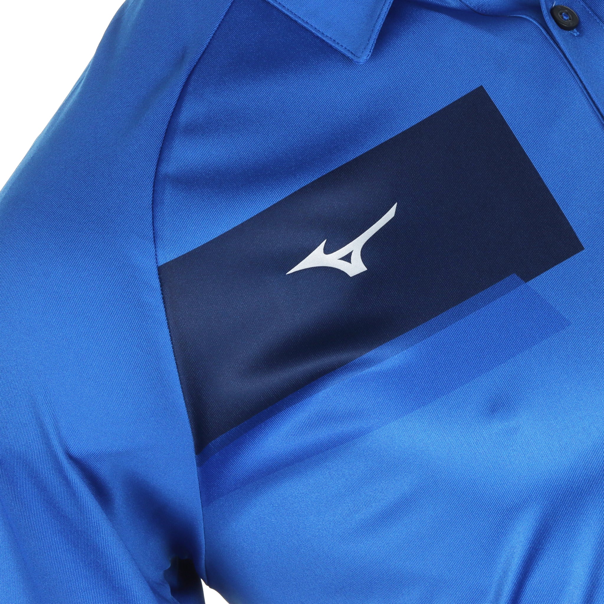 Mizuno Golf Interlock Polo Shirt Blue 22