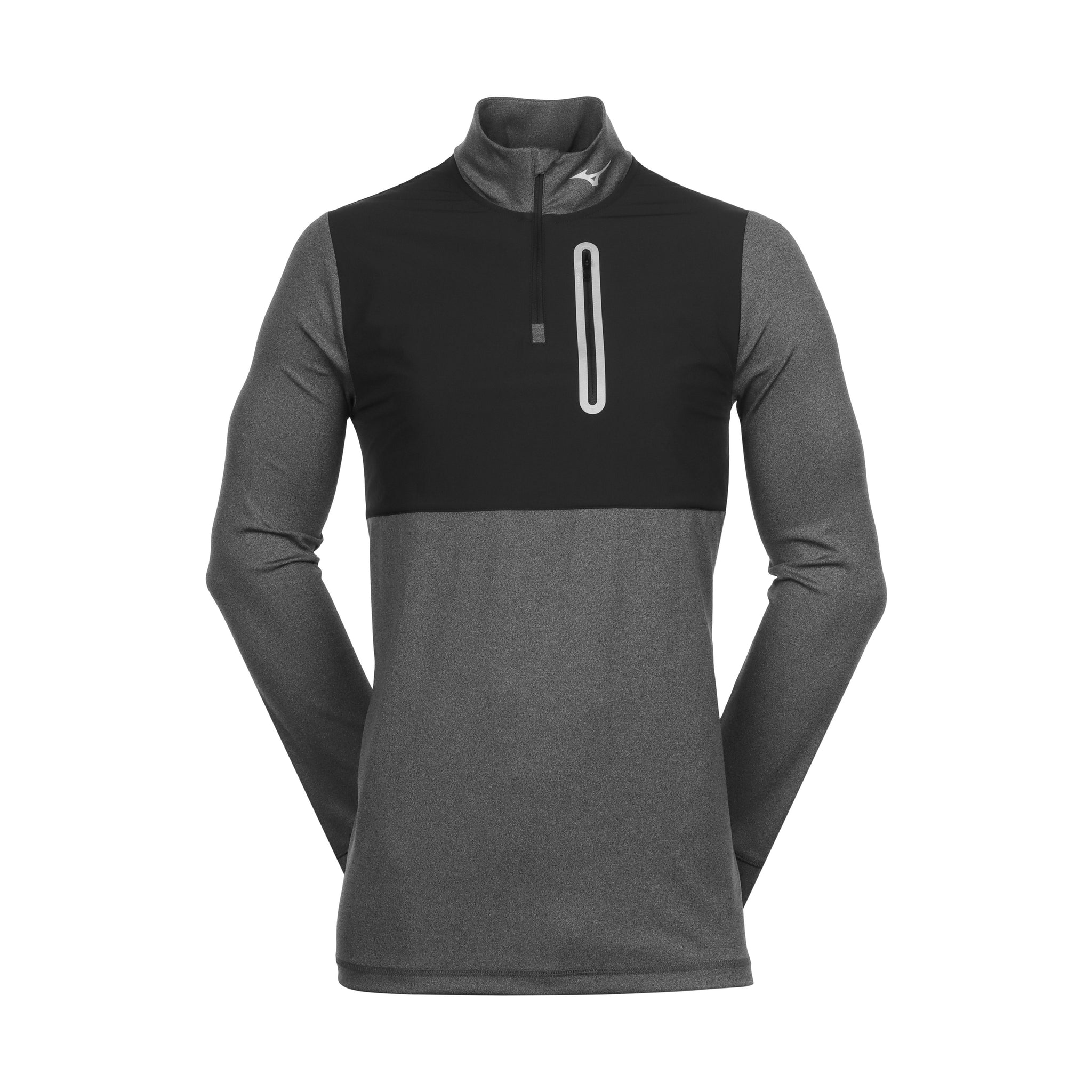 Mizuno Golf Melange Reflect 1/4 Zip Black 09