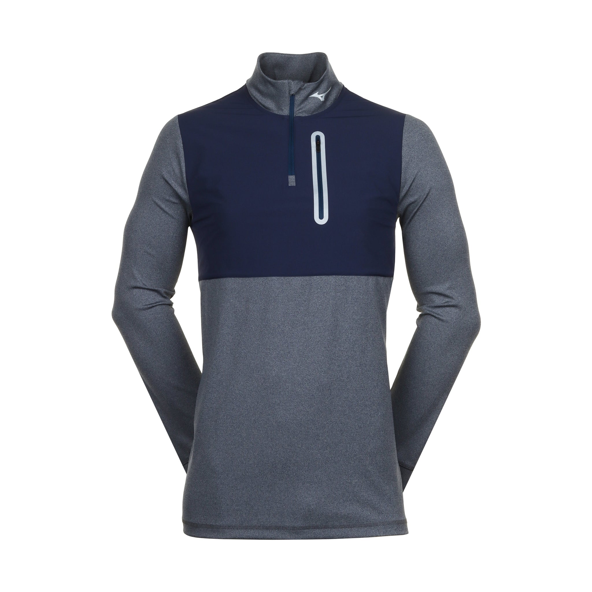 Mizuno Golf Melange Reflect 1/4 Zip Navy 14
