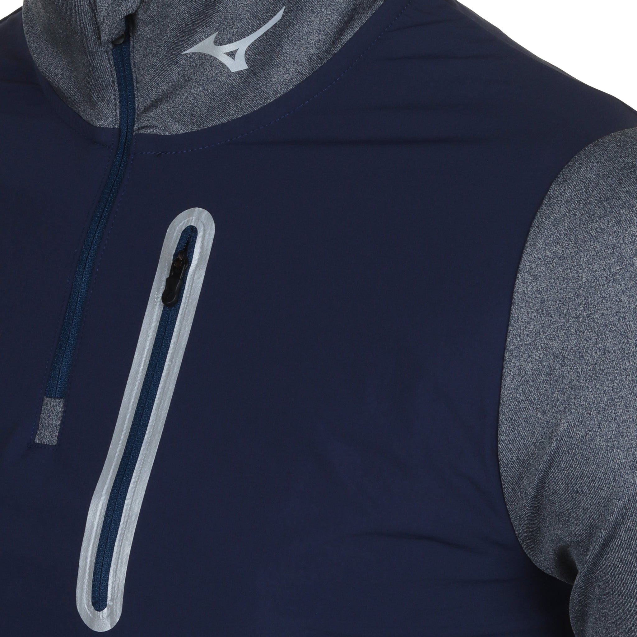 Mizuno Golf Melange Reflect 1/4 Zip Navy 14