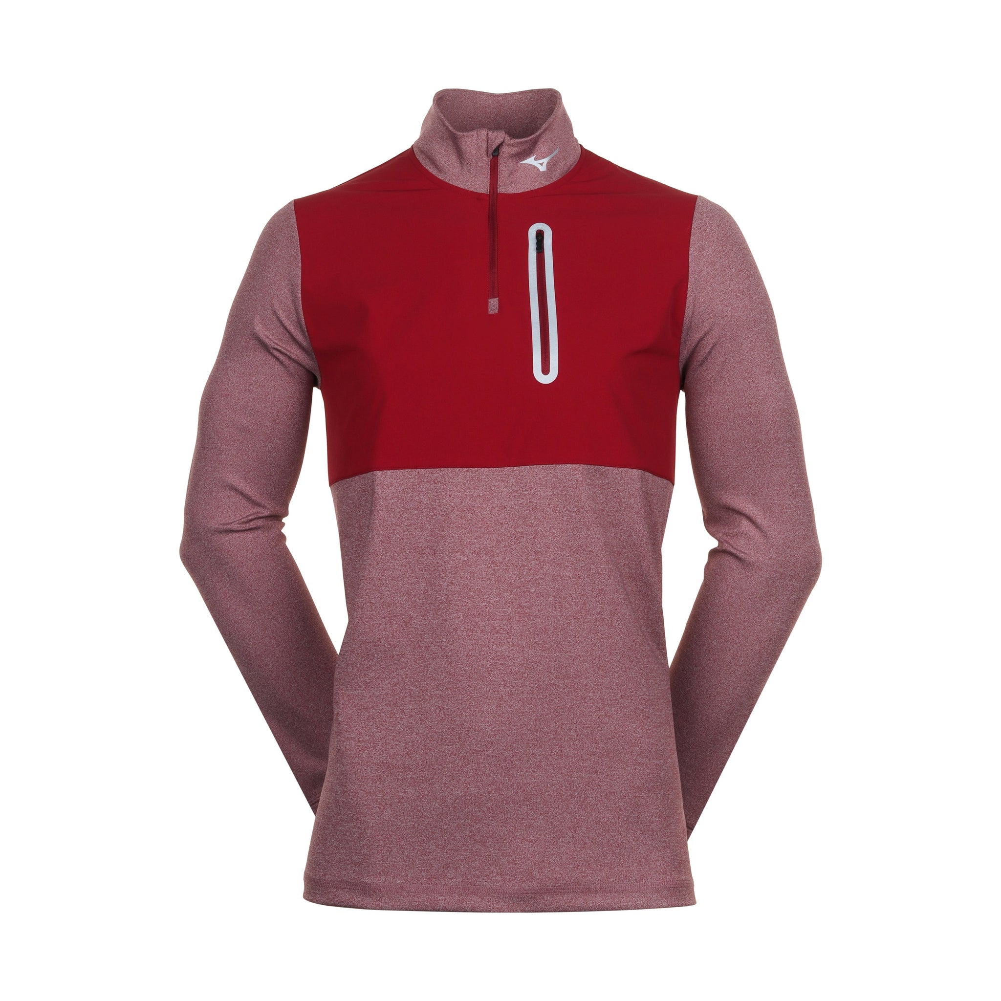 Mizuno Golf Melange Reflect 1/4 Zip Burgundy 66