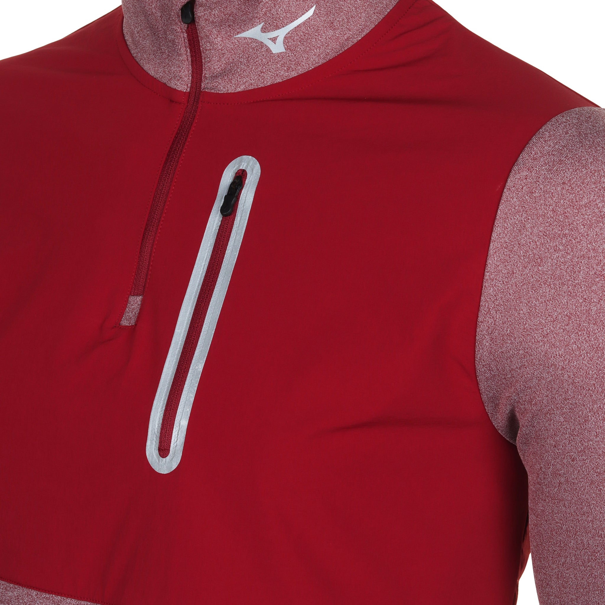 Mizuno Golf Melange Reflect 1/4 Zip Burgundy 66