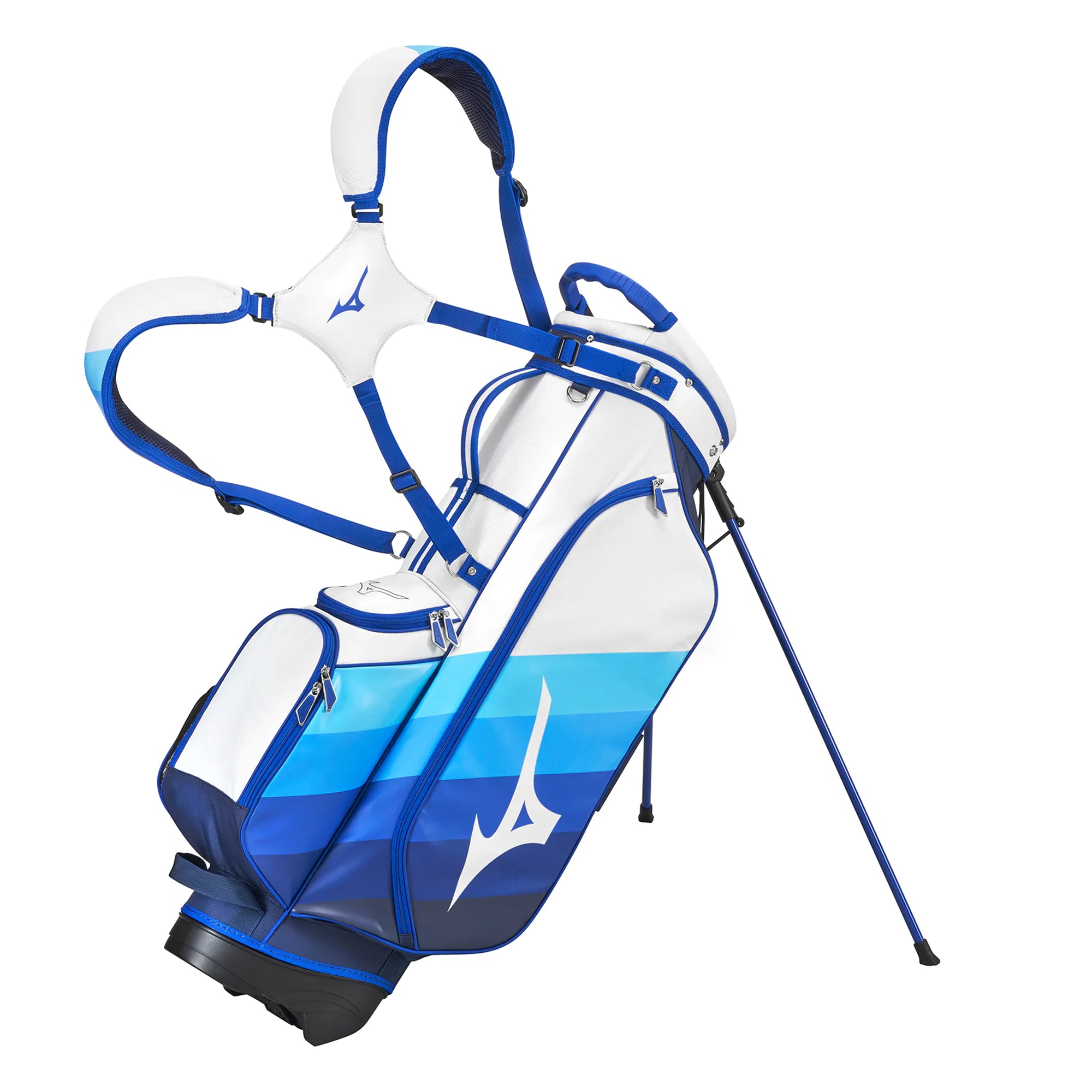Mizuno Golf Tour LW Stand Bag 25 White/Blue 01 BTOURLWS25-01