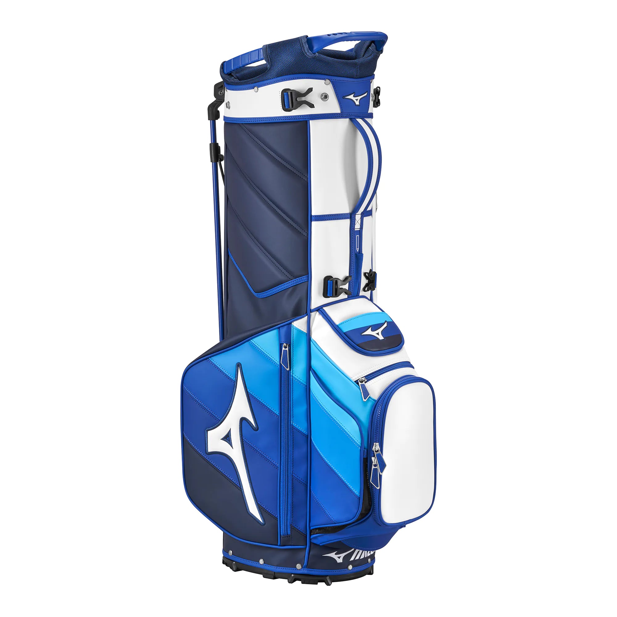 Mizuno スタンドバッグ 青白 Mizuno Golf Tour Stand Bag 25 - White/Blue 01 - BTOURSTD25