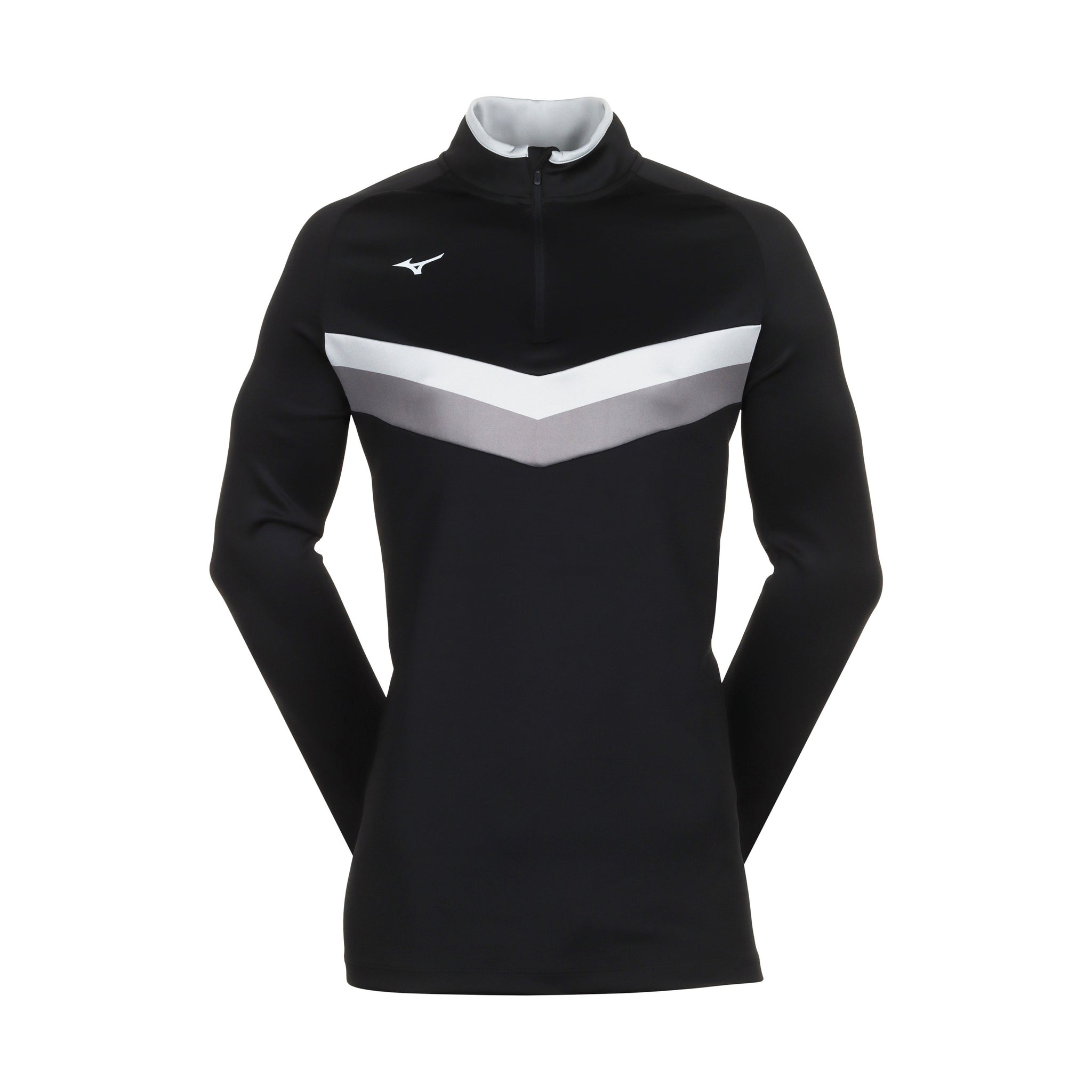 Mizuno Golf V Stripe 1/4 Zip Black 09