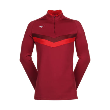 Mizuno Golf V Stripe 1/4 Zip Burgundy 66