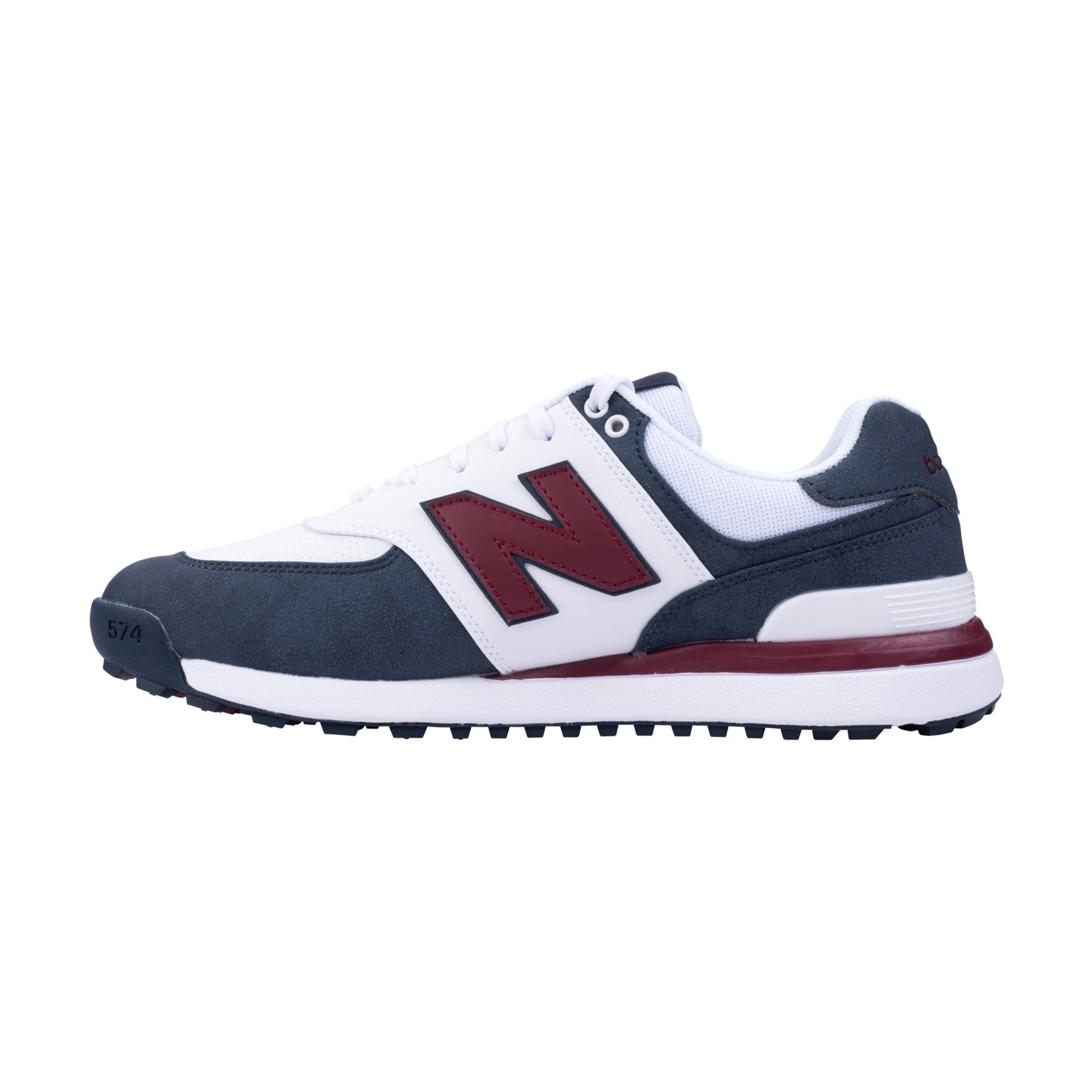 New Balance 574 Greens V2 Golf Shoes Navy/White/Red
