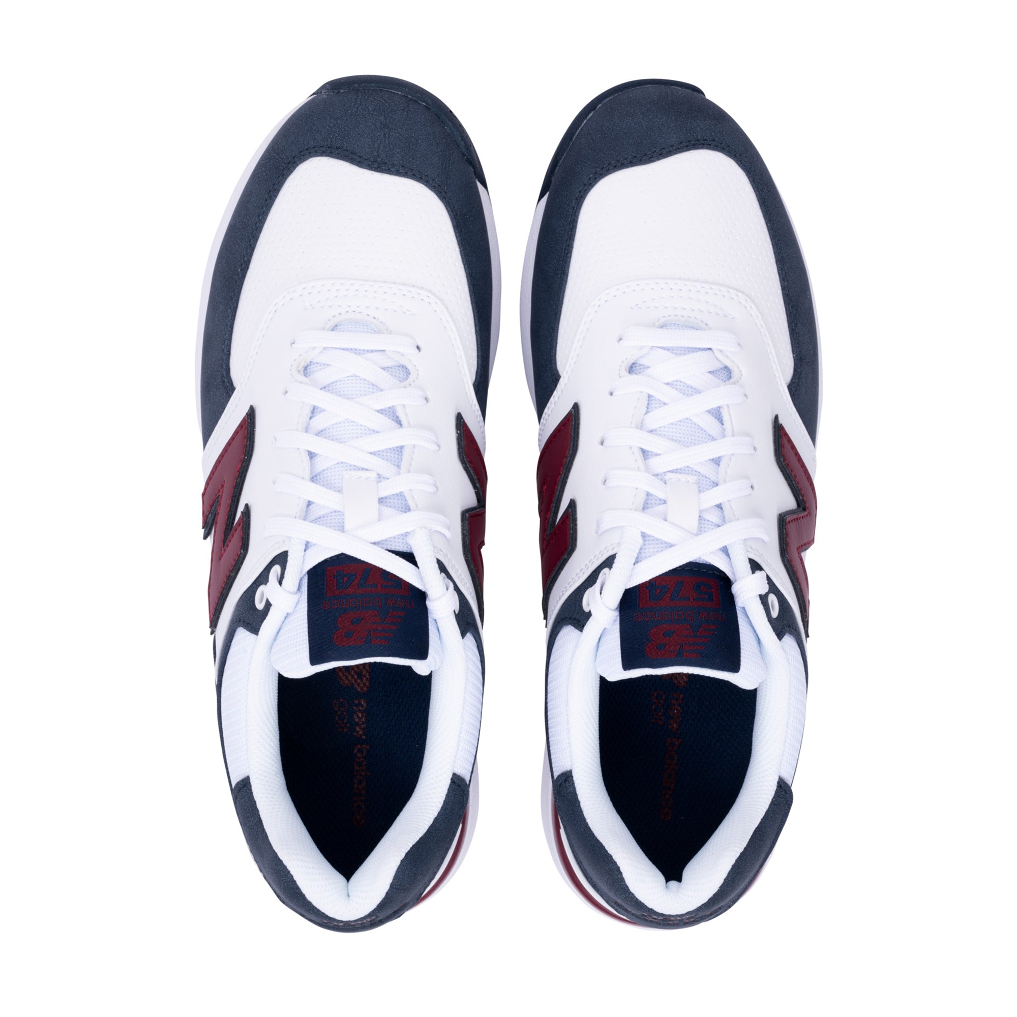 New Balance 574 Greens V2 Golf Shoes Navy/White/Red